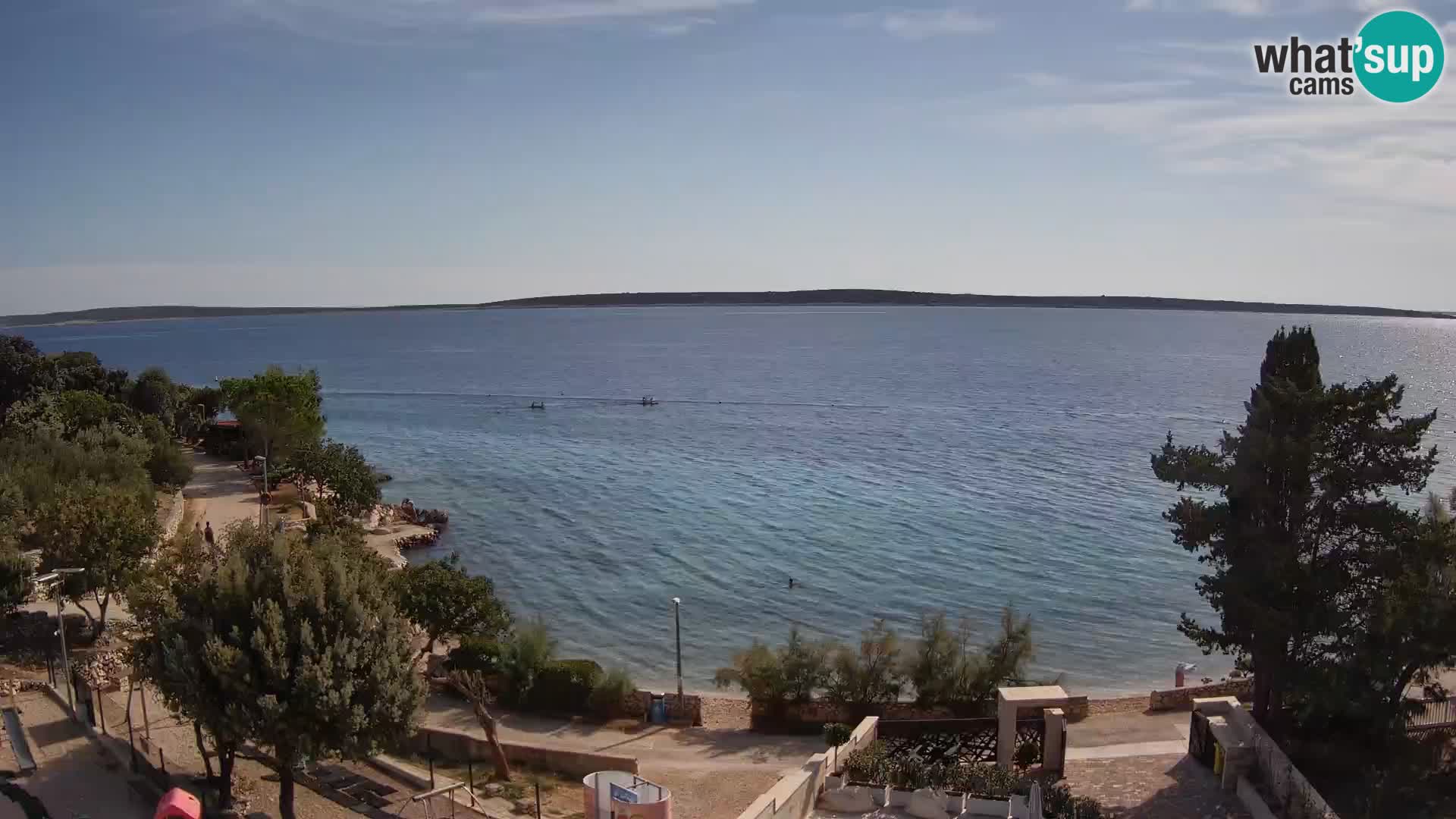 Webcam Plaža Male Mandre – Live View from Pag Island