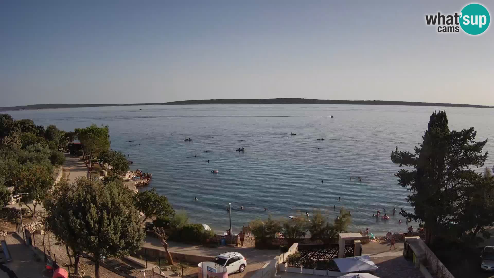 Webcam Plaža Male Mandre – Live View from Pag Island