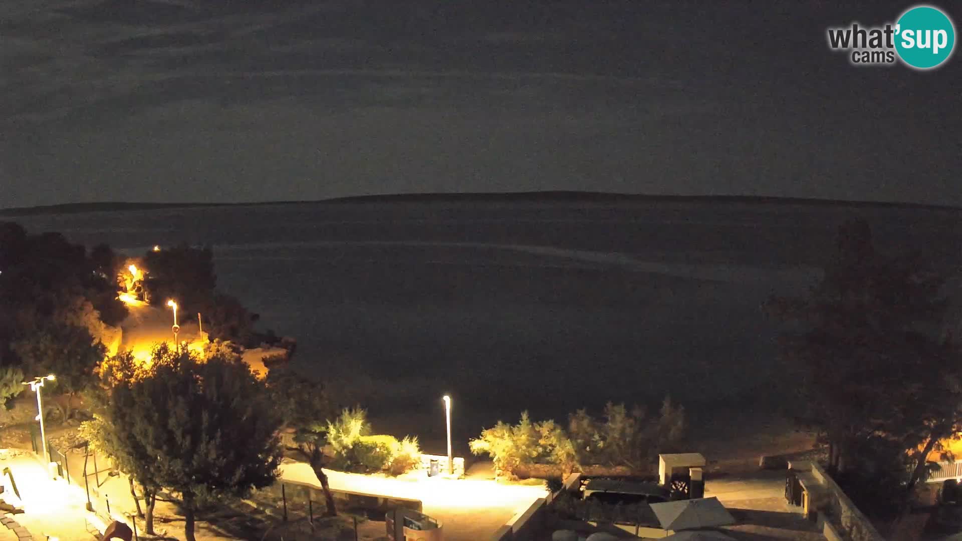 Webcam Strand Male Mandre – Liveblick von der Insel Pag