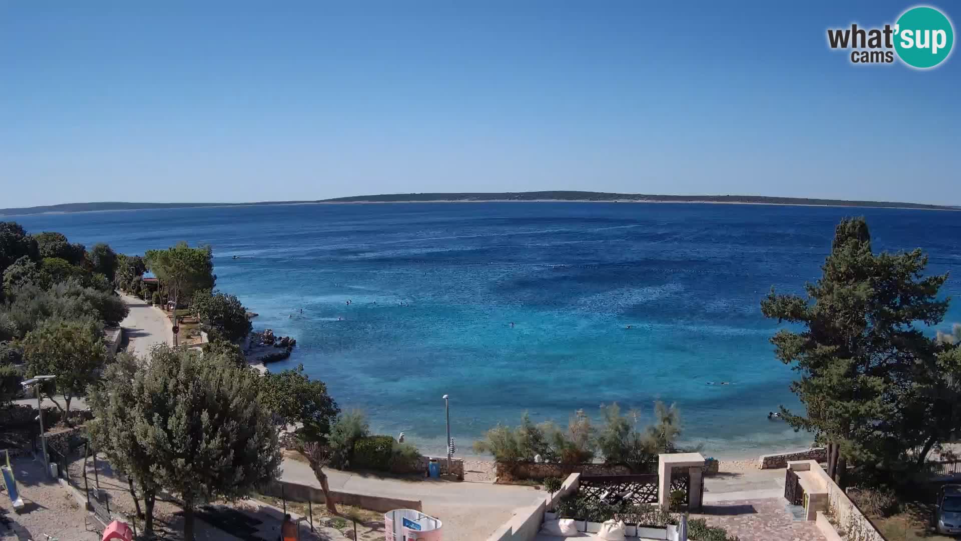 Webcam Plaža Male Mandre – Diretta dalla spiaggia sull’isola di Pag