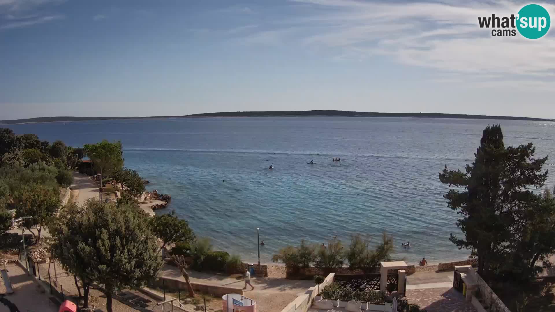 Webcam Strand Male Mandre – Liveblick von der Insel Pag