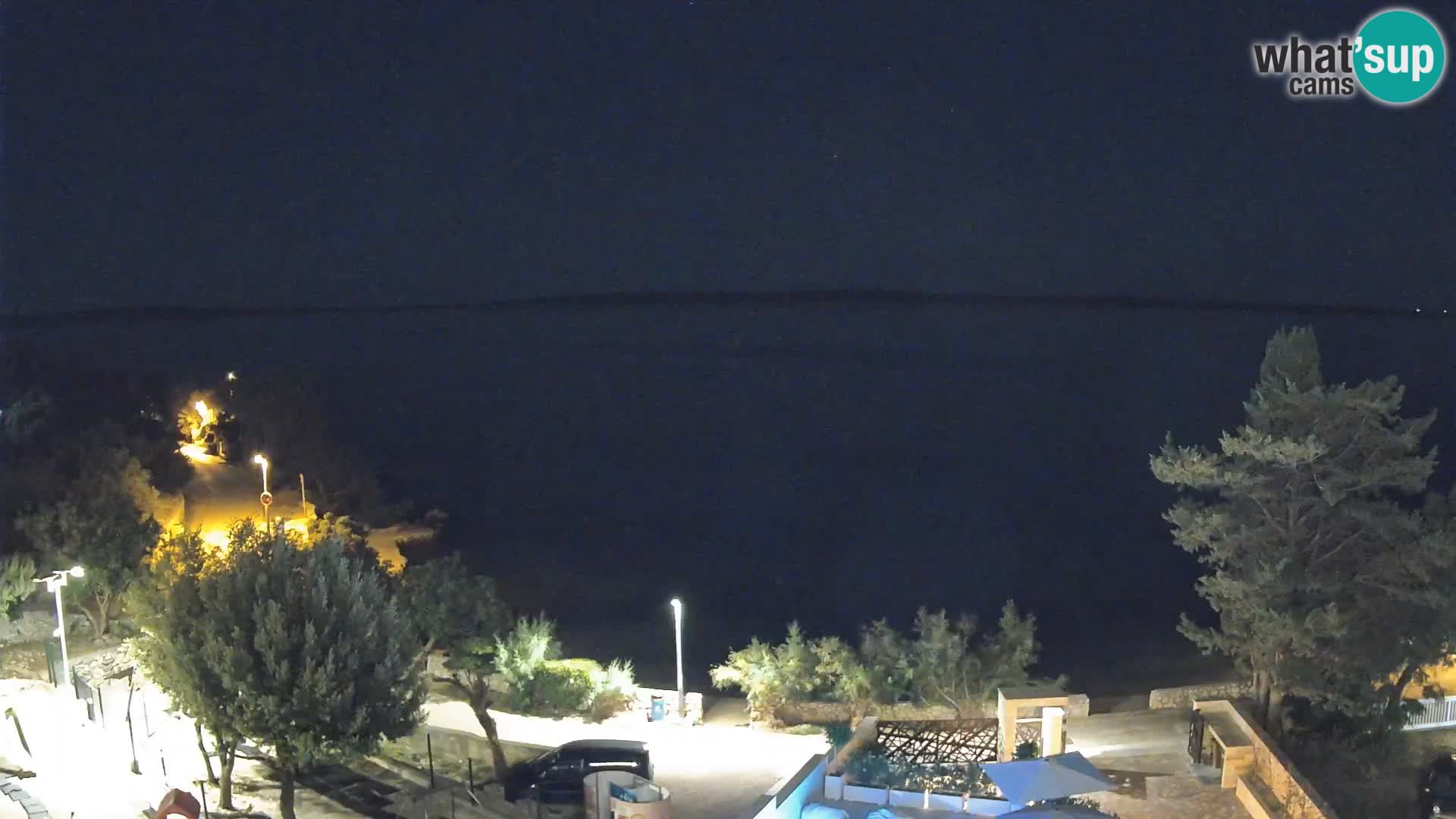 Webcam Plaža Male Mandre – Live View from Pag Island