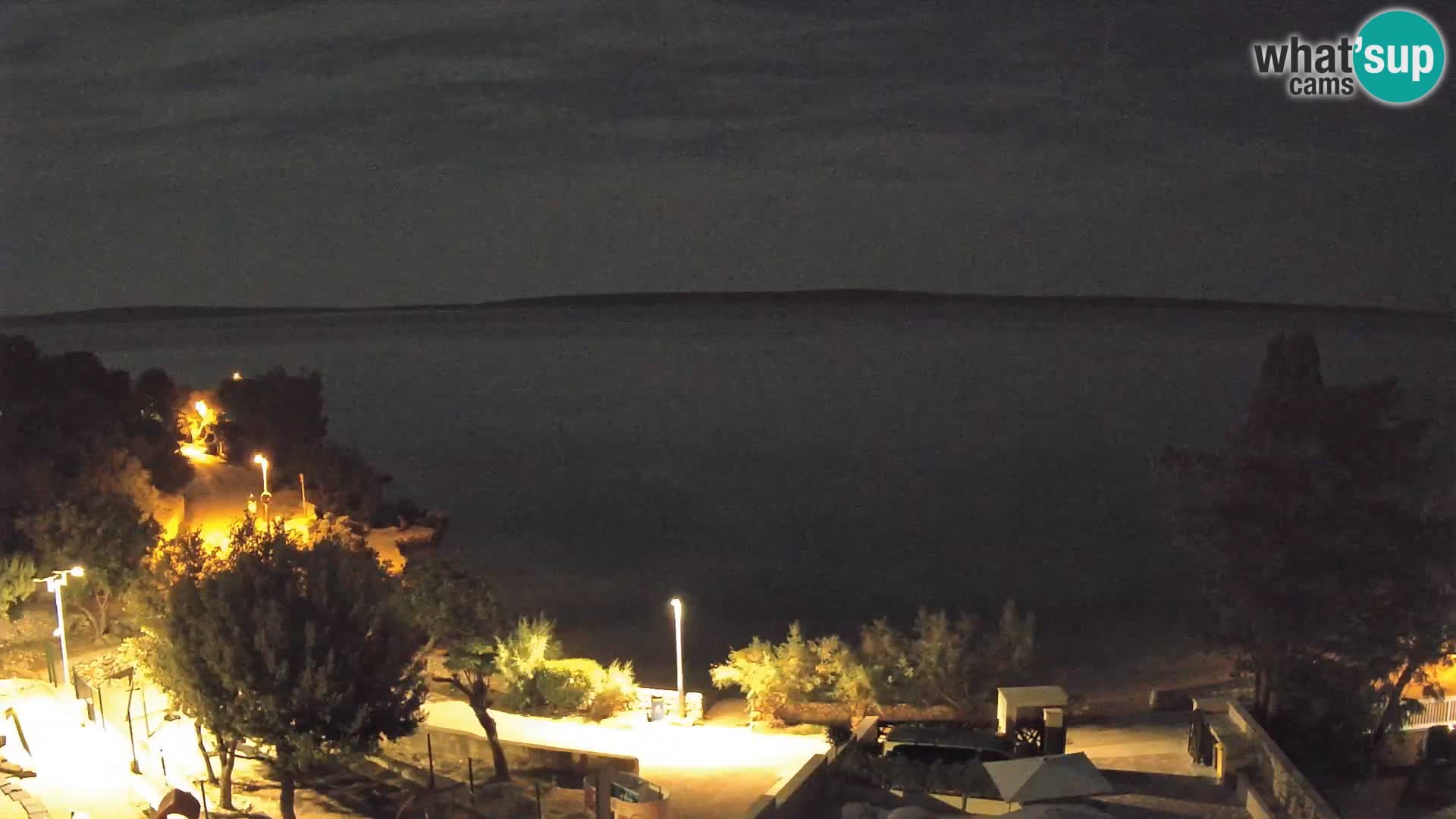 Webcam Plaža Male Mandre – Diretta dalla spiaggia sull’isola di Pag