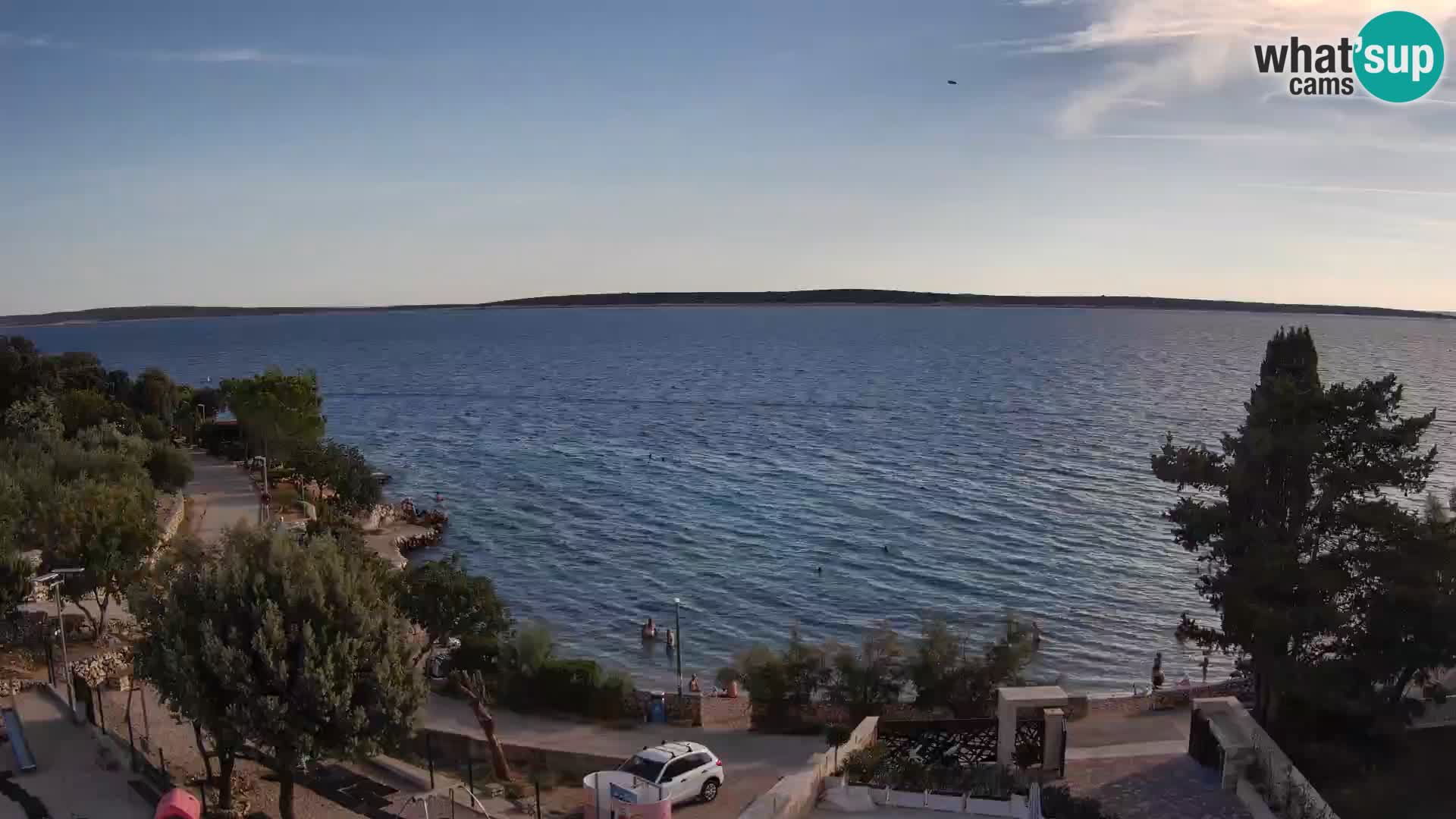 Webcam Plaža Male Mandre – Diretta dalla spiaggia sull’isola di Pag