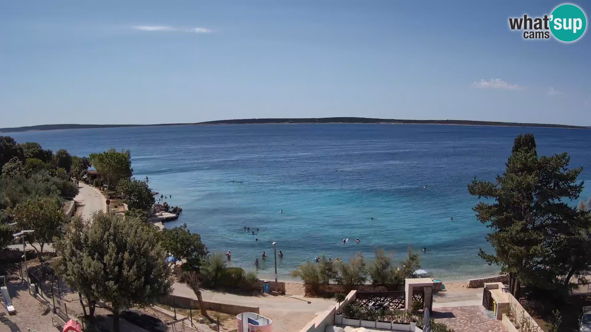Webcam Plaža Male Mandre – Live View from Pag Island