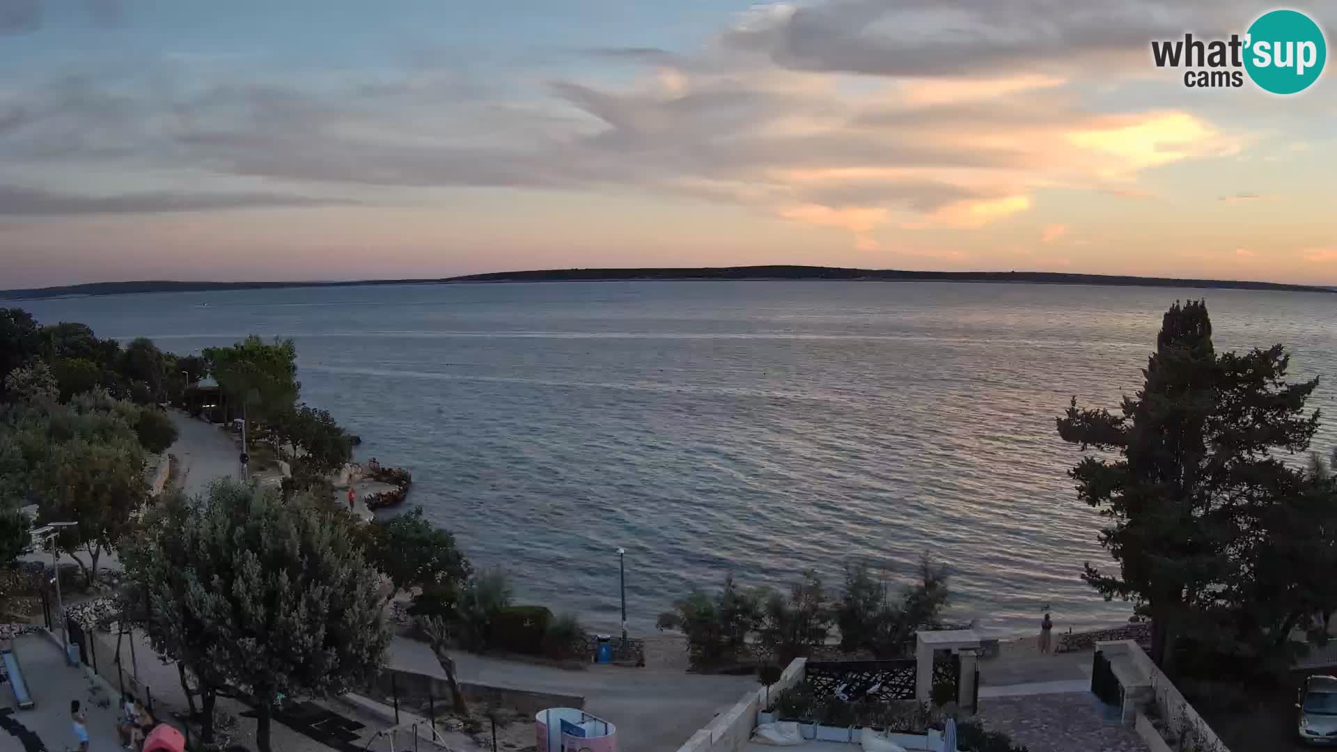 Webcam Plaža Male Mandre – Diretta dalla spiaggia sull’isola di Pag