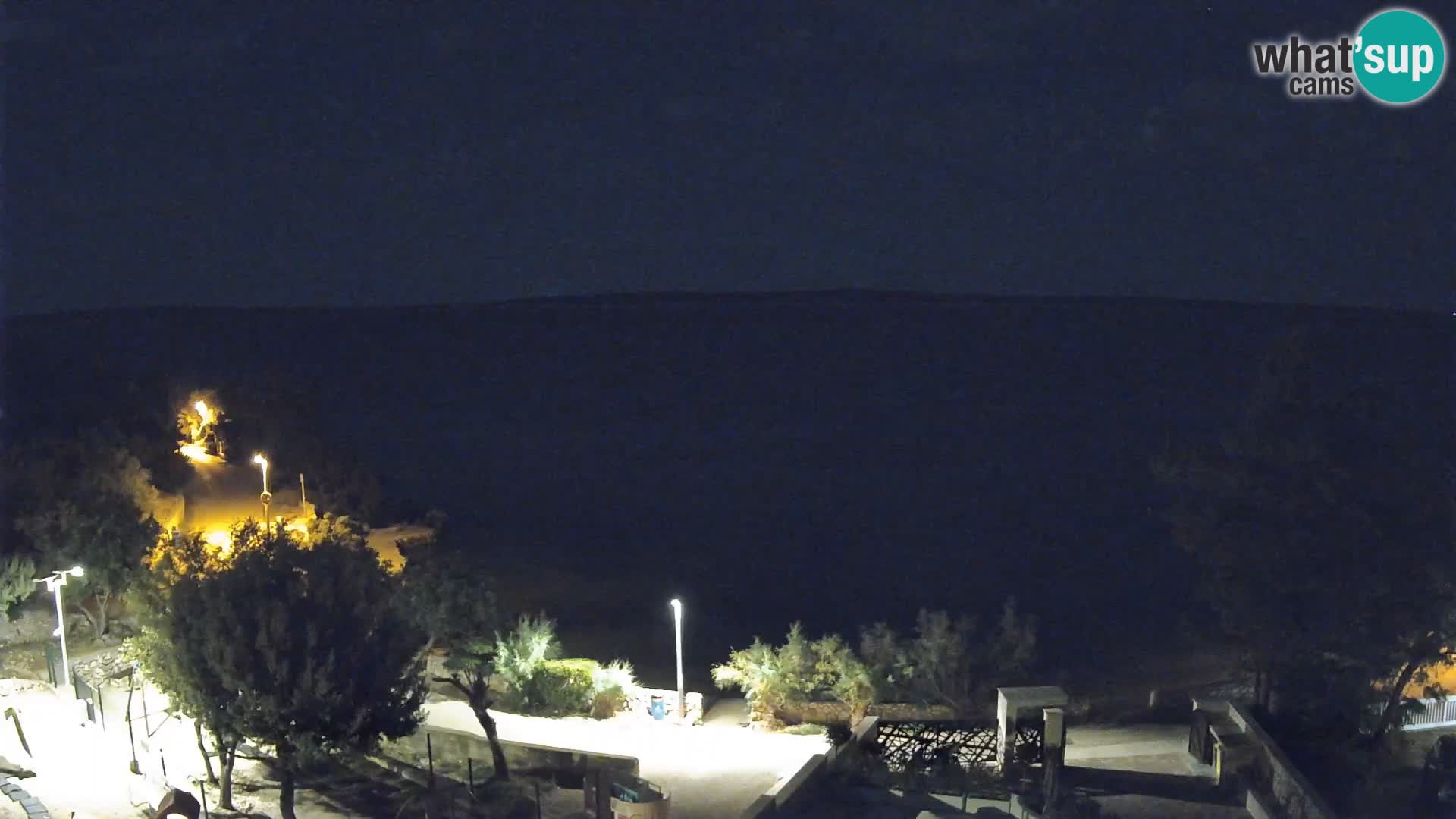Webcam Strand Male Mandre – Liveblick von der Insel Pag