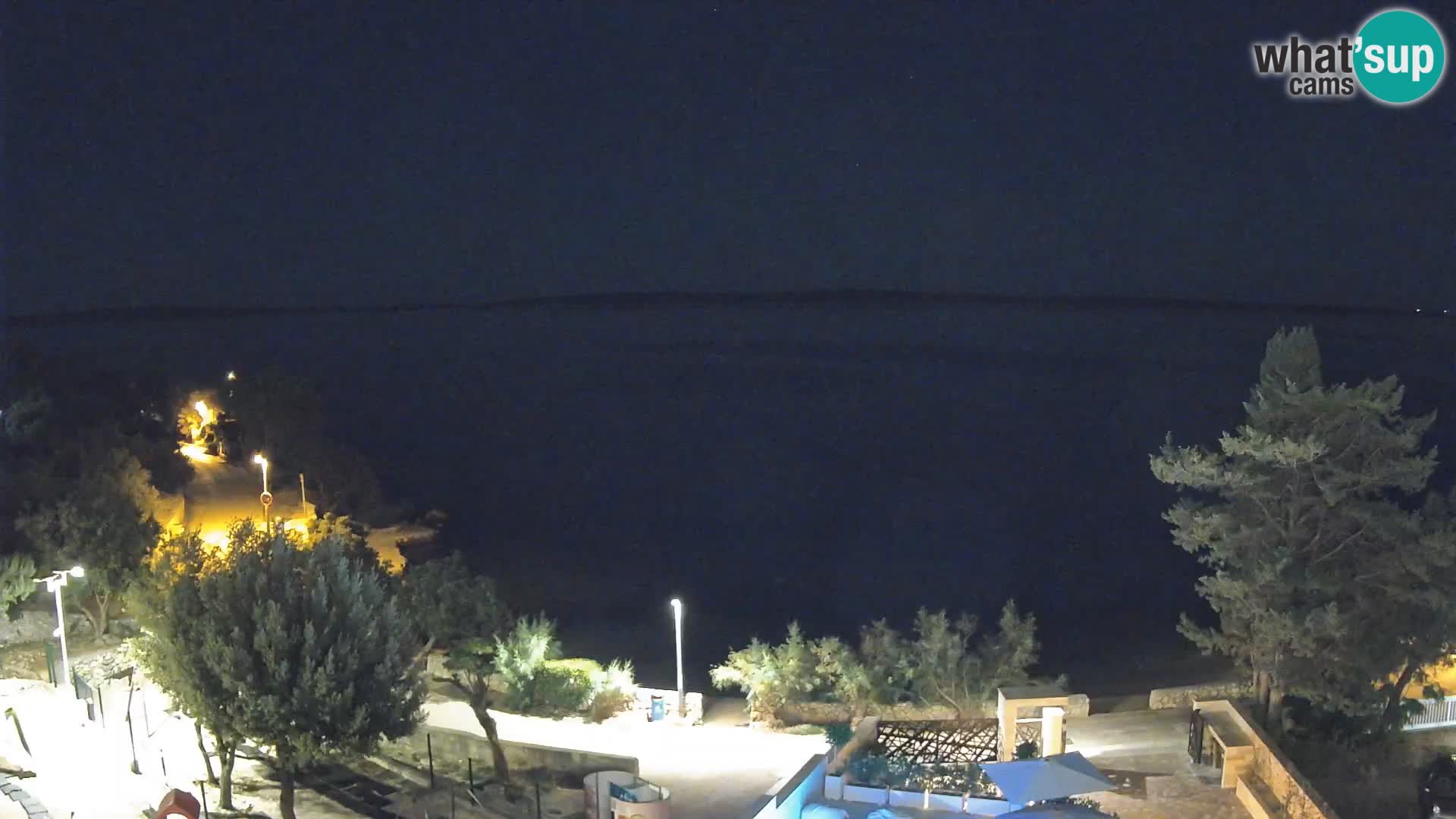 Webcam Plaža Male Mandre – Diretta dalla spiaggia sull’isola di Pag