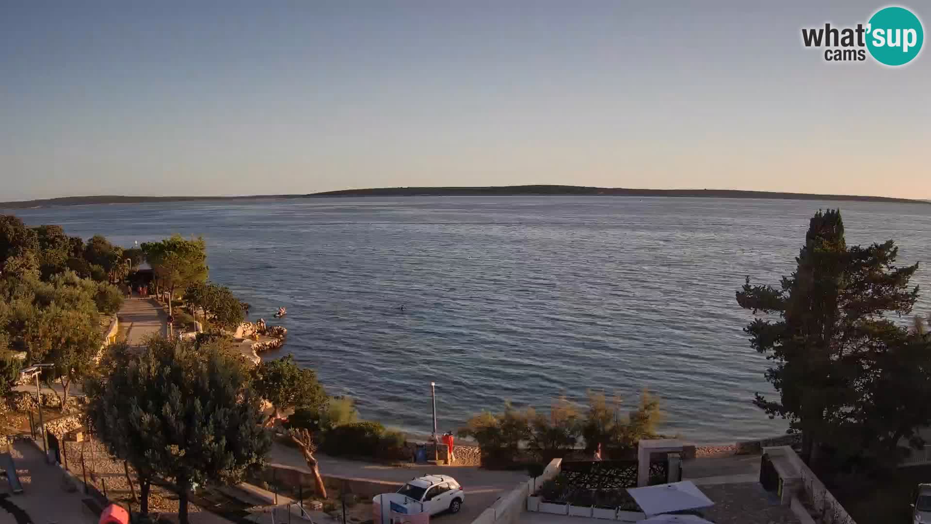 Webcam Plage Male Mandre – Vue en direct depuis l’île de Pag