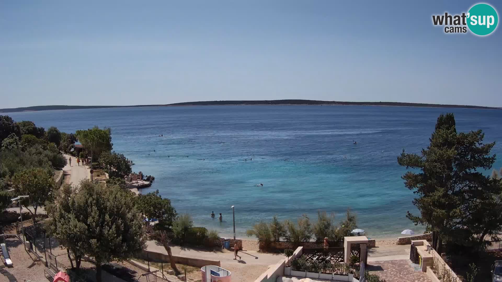Webcam Plaža Male Mandre – Live View from Pag Island