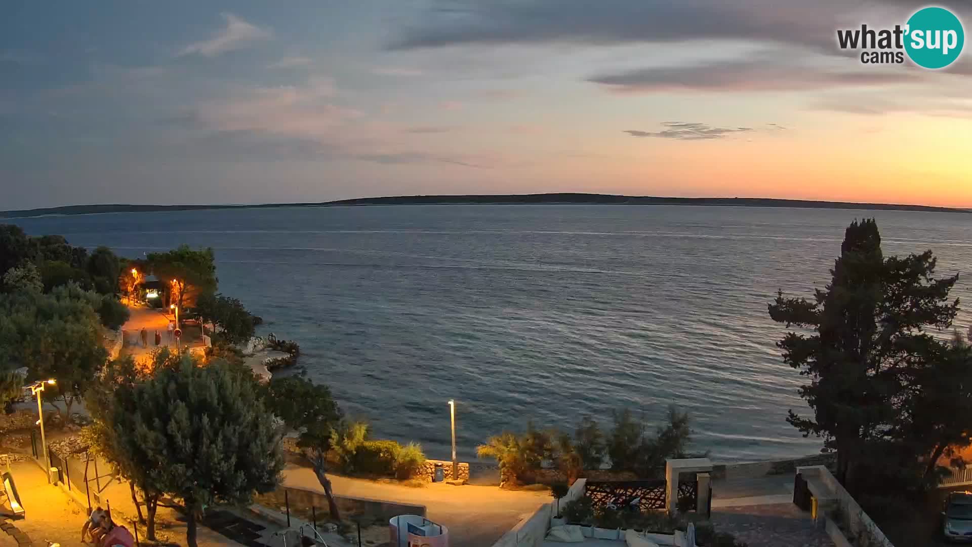 Webcam Plaža Male Mandre – Diretta dalla spiaggia sull’isola di Pag