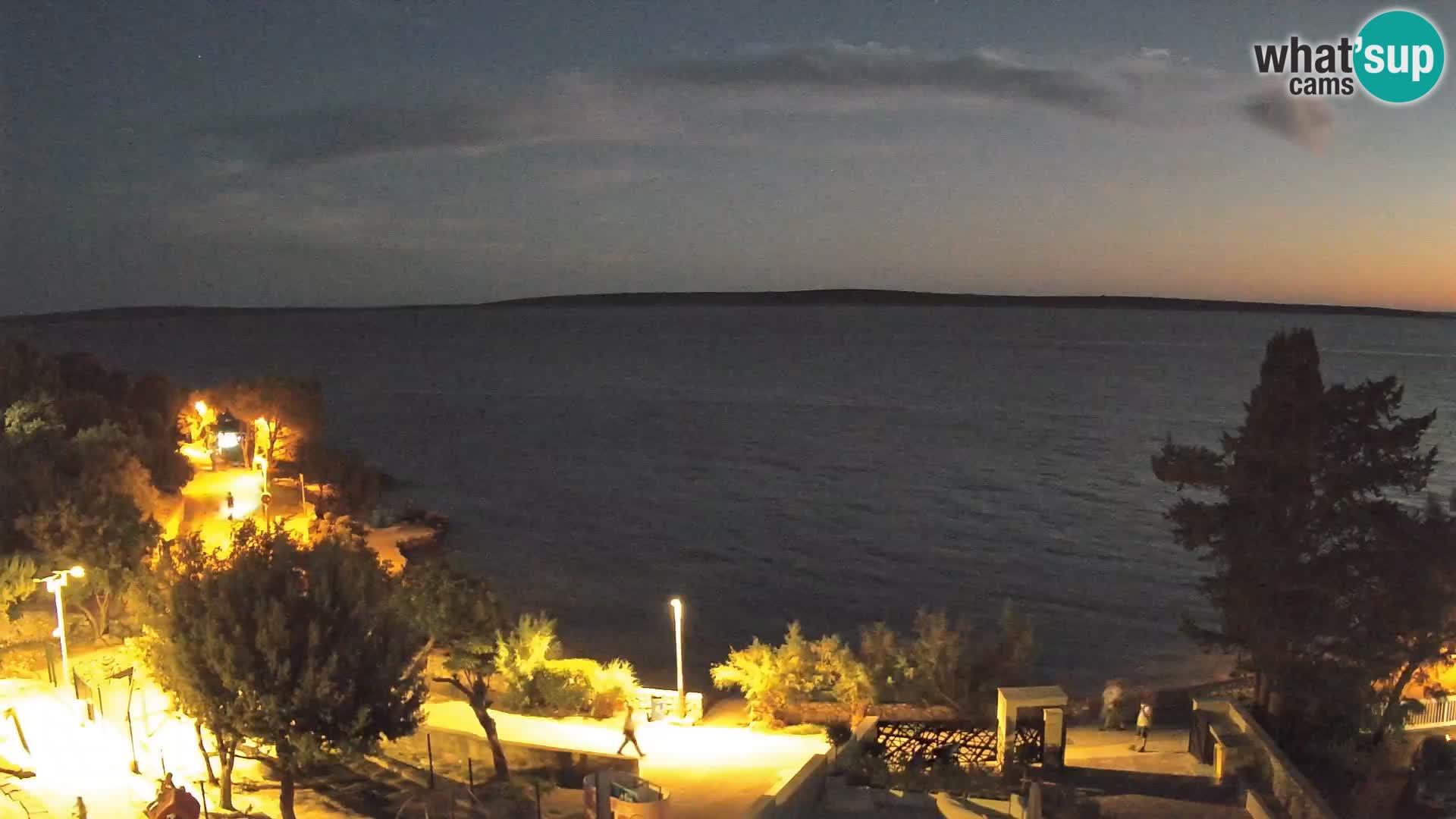 Webcam Strand Male Mandre – Liveblick von der Insel Pag