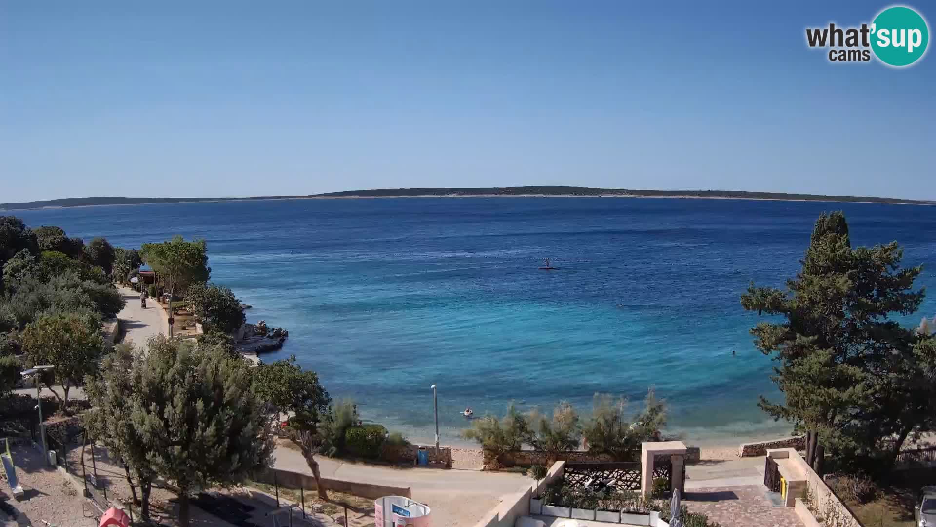 Webcam Plaža Male Mandre – Live View from Pag Island