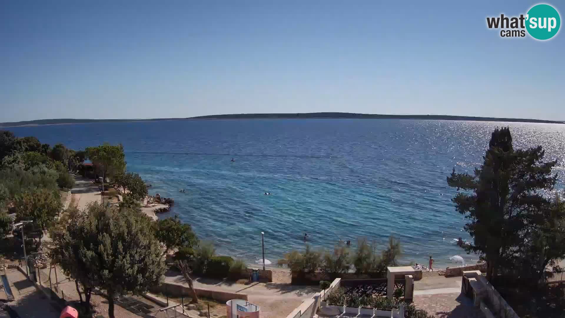 Webcam Plaža Male Mandre – Live View from Pag Island