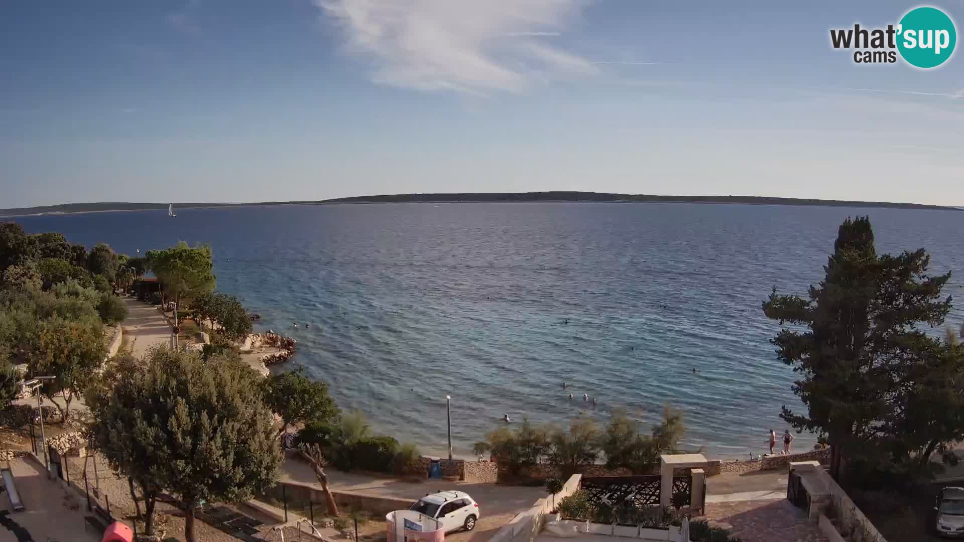 Webcam Plaža Male Mandre – Live View from Pag Island