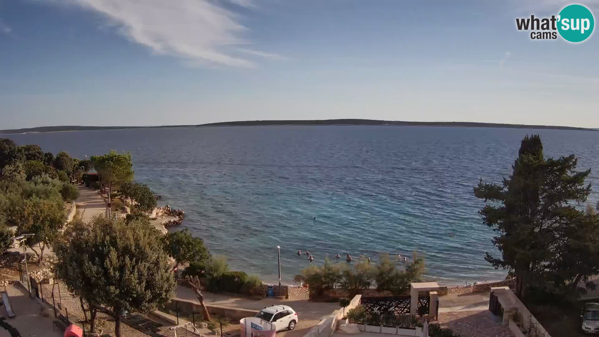 Webcam Plaža Male Mandre – Live View from Pag Island