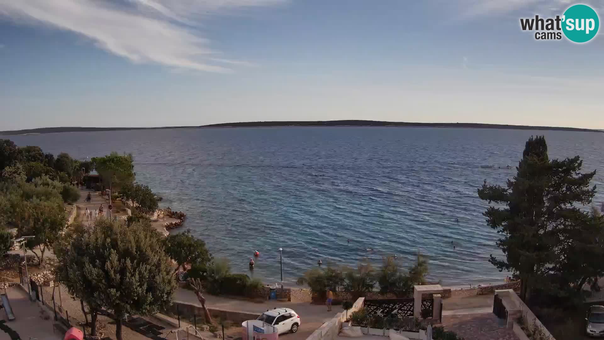 Webcam Plaža Male Mandre – Live View from Pag Island