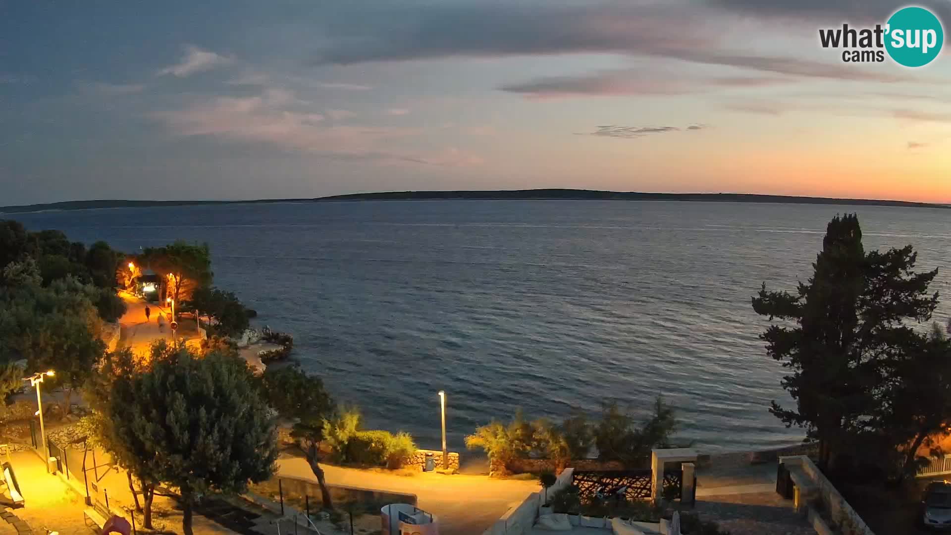 Webcam Plaža Male Mandre – Live View from Pag Island