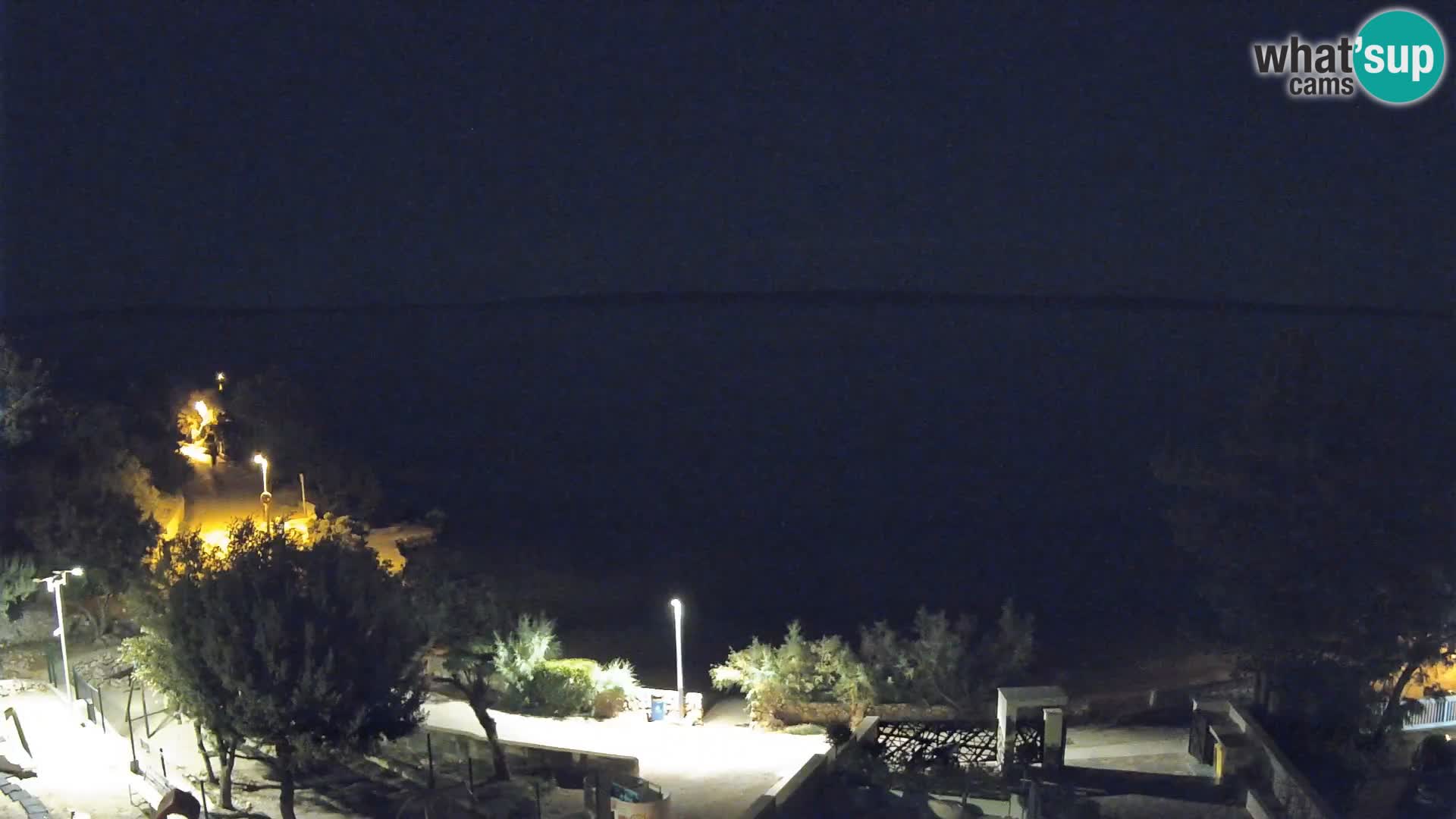 Webcam Plaža Male Mandre – Diretta dalla spiaggia sull’isola di Pag