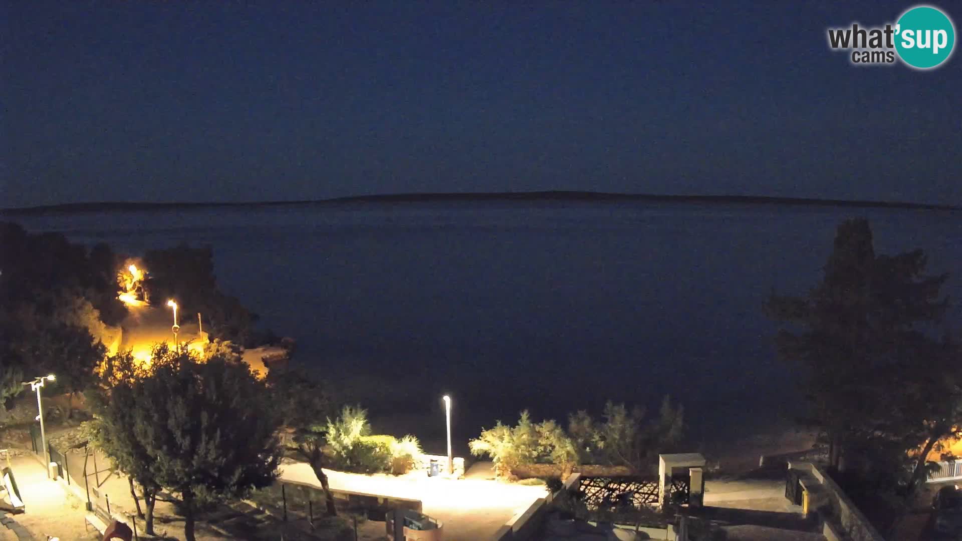 Webcam Strand Male Mandre – Liveblick von der Insel Pag