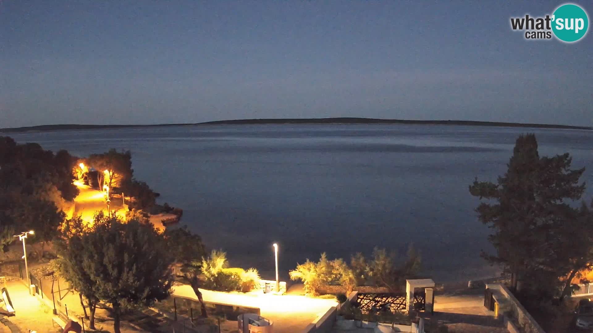 Webcam Plaža Male Mandre – Live View from Pag Island