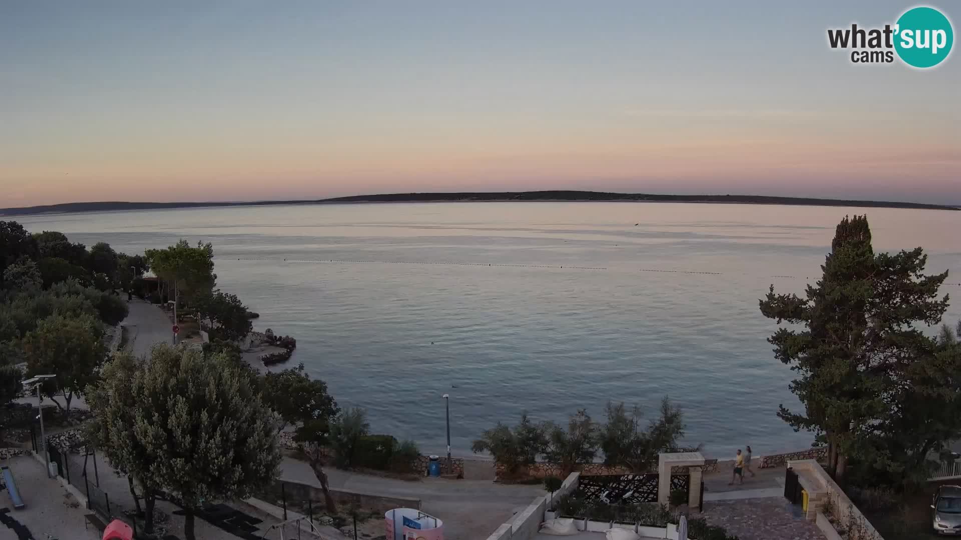 Webcam Plaža Male Mandre – Diretta dalla spiaggia sull’isola di Pag