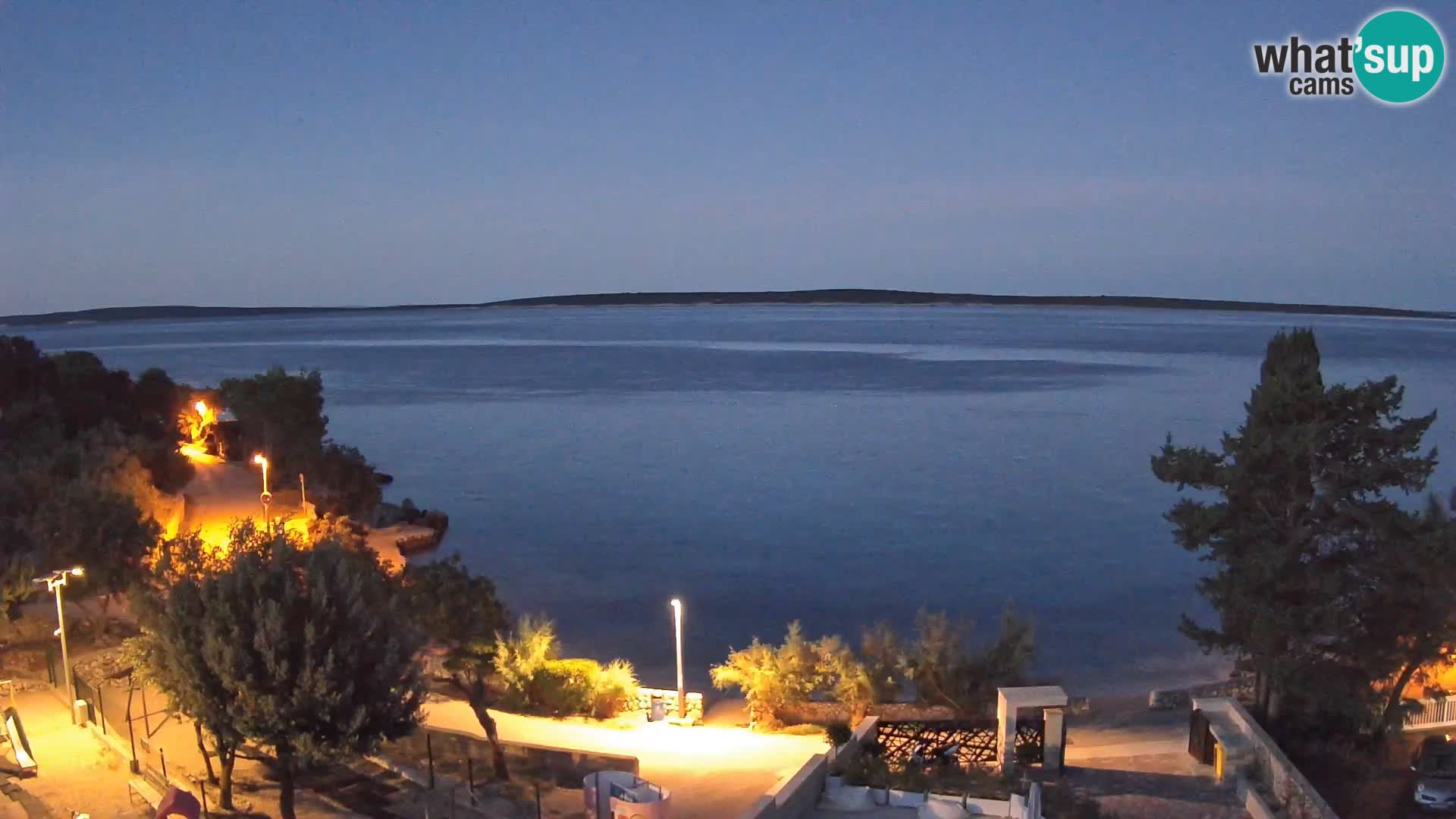 Webcam Strand Male Mandre – Liveblick von der Insel Pag