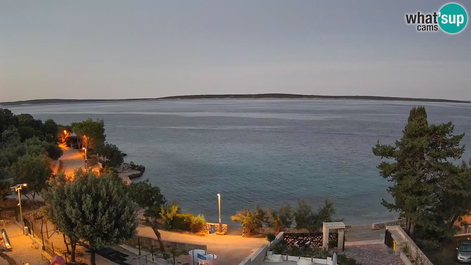 Webcam Plaža Male Mandre – Live View from Pag Island