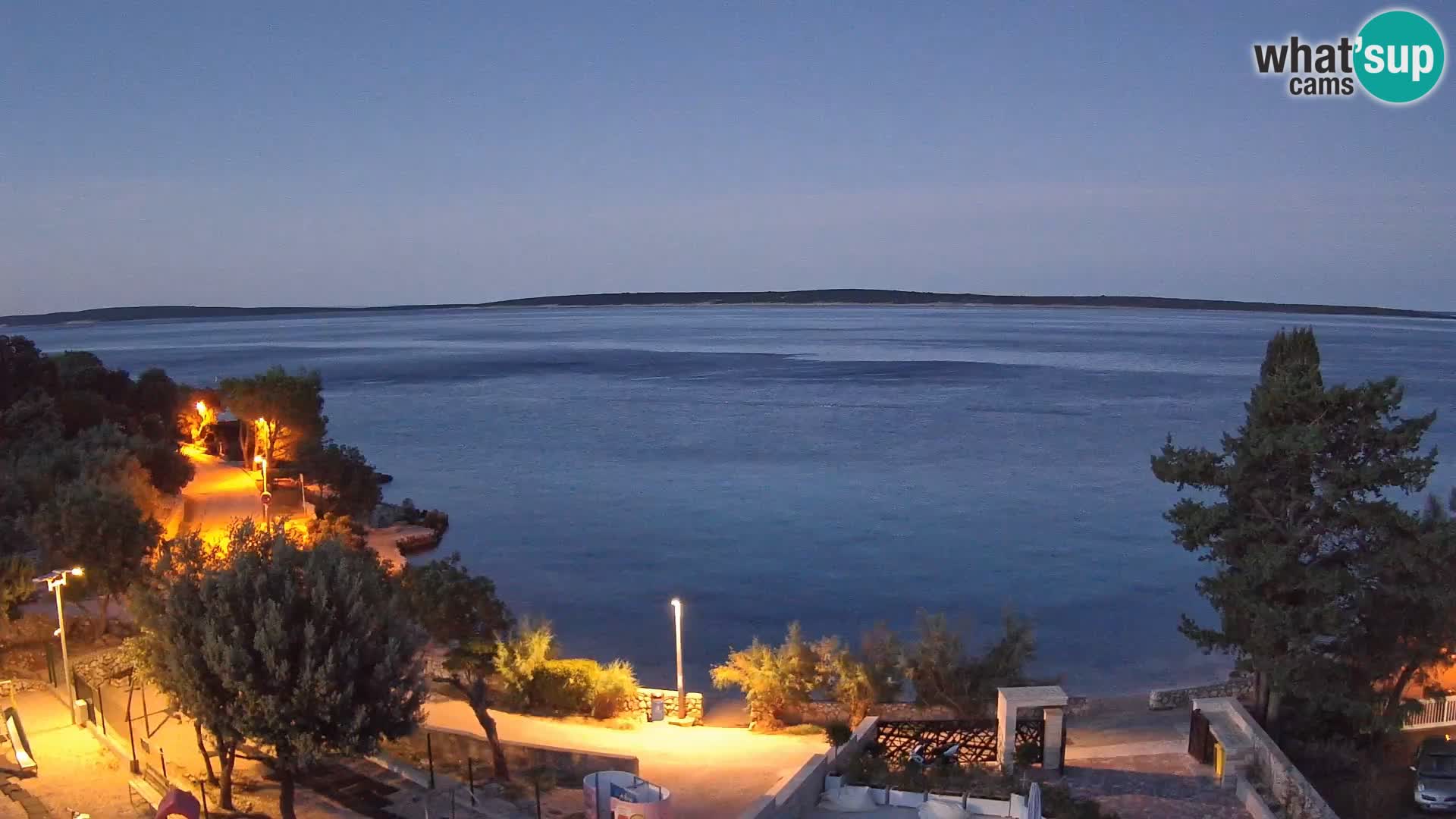 Webcam Plaža Male Mandre – Live View from Pag Island