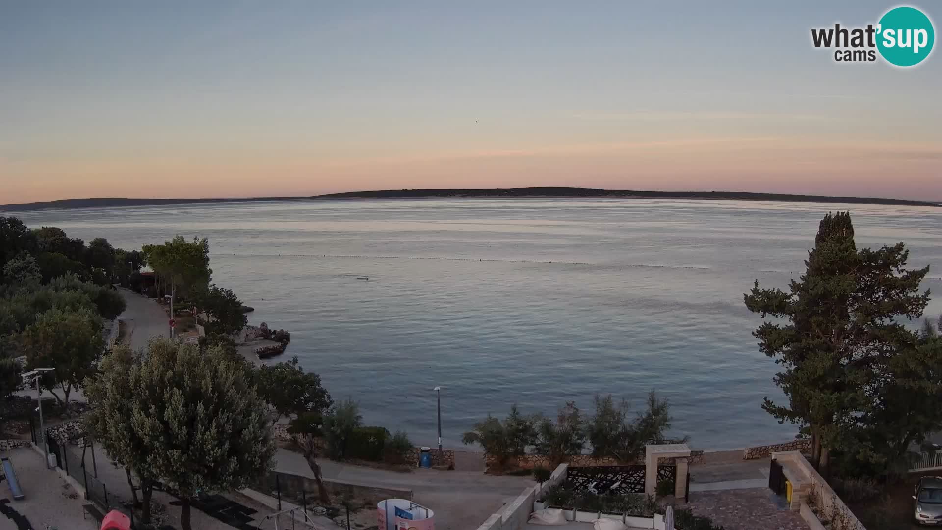 Webcam Strand Male Mandre – Liveblick von der Insel Pag