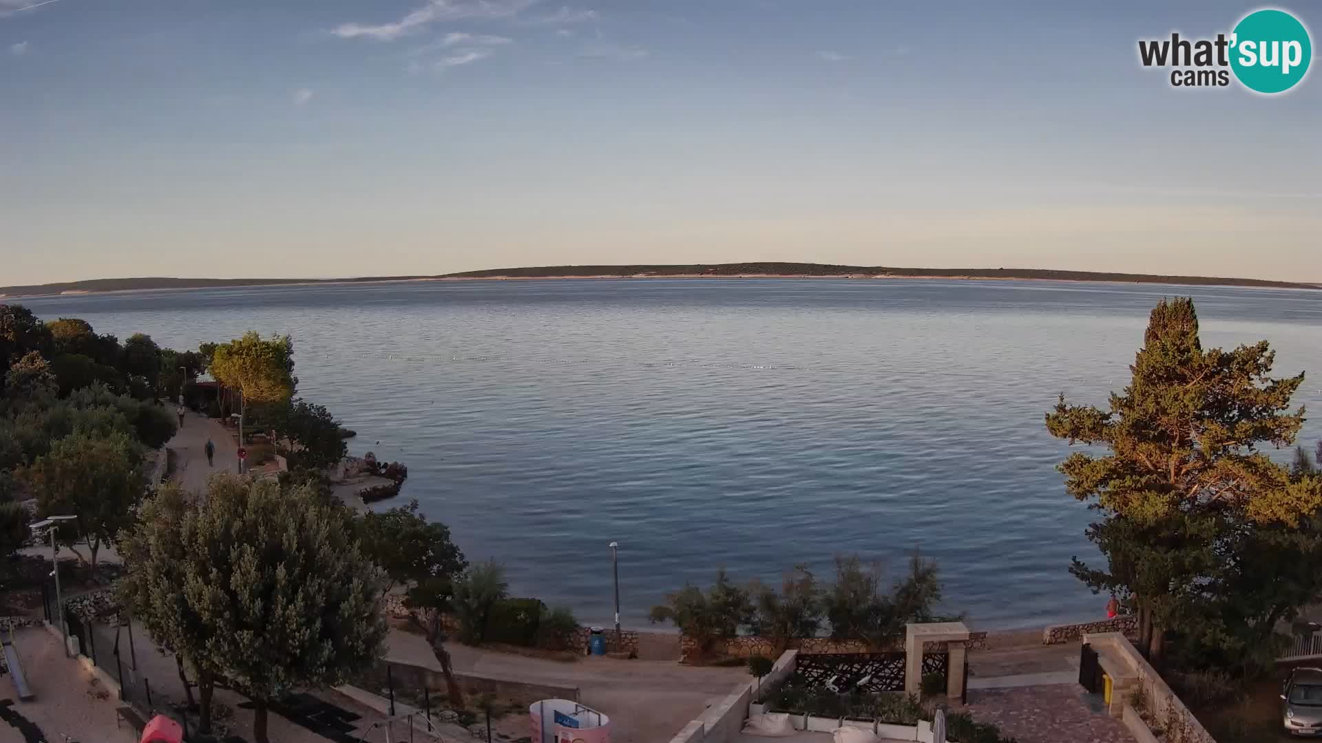 Webcam Plaža Male Mandre – Live View from Pag Island