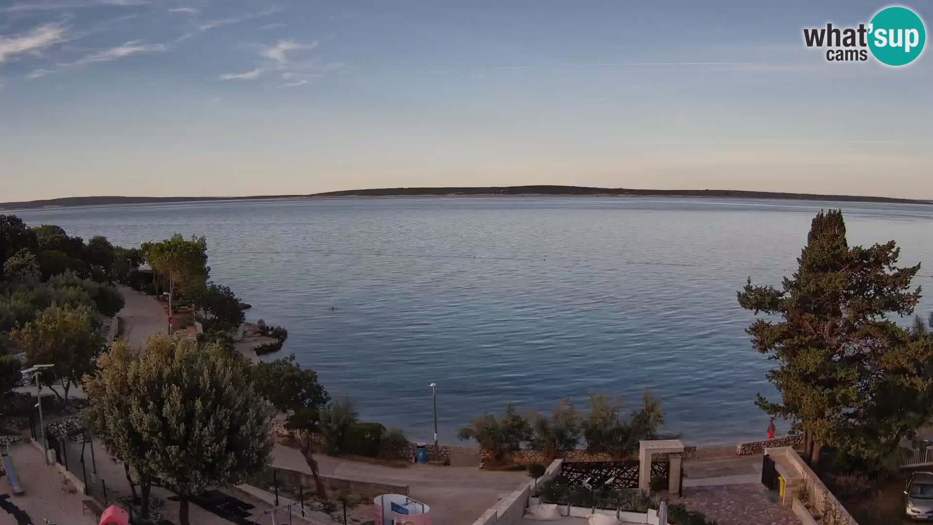 Webcam Strand Male Mandre – Liveblick von der Insel Pag