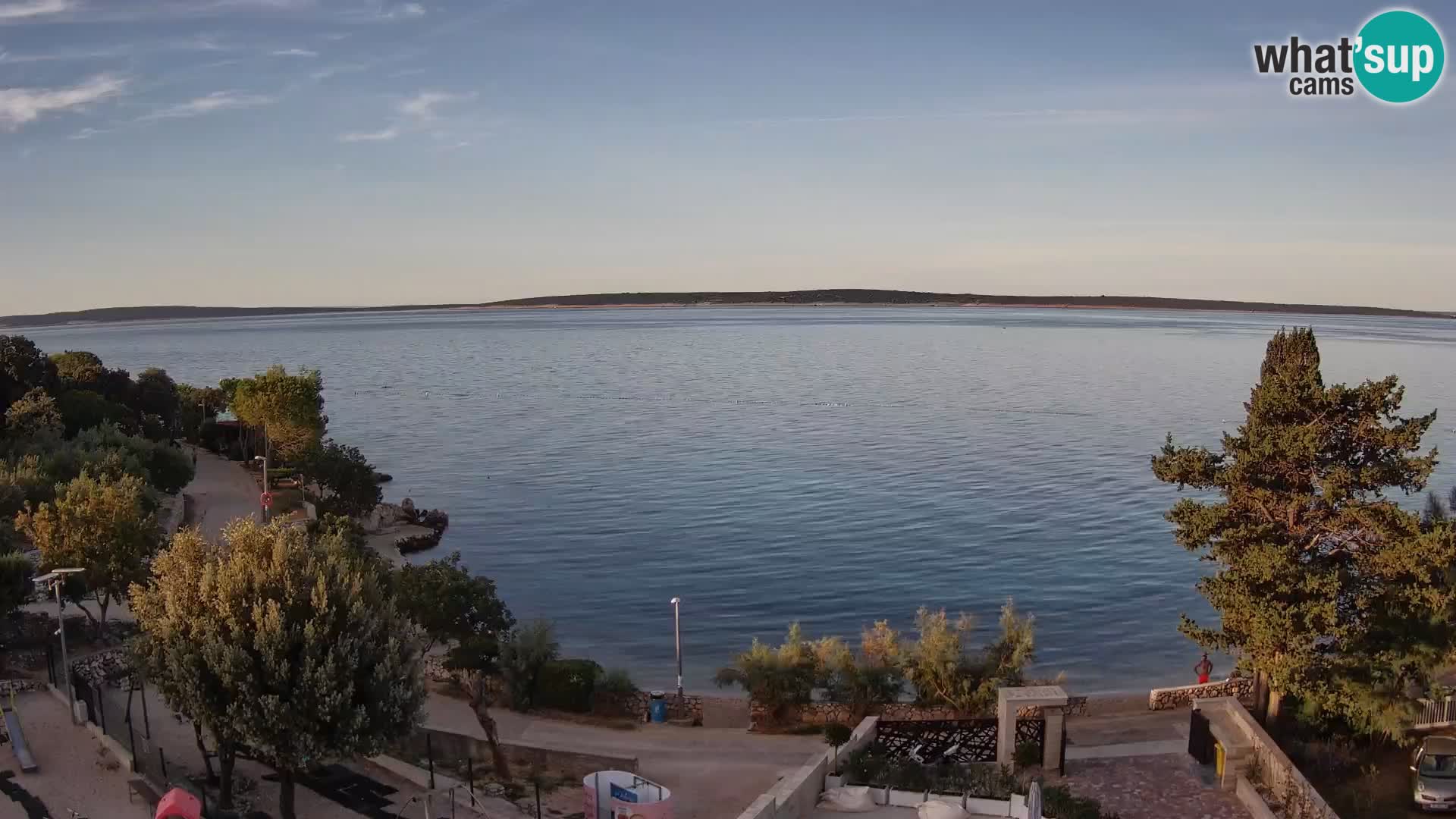 Webcam Plaža Male Mandre – Live View from Pag Island
