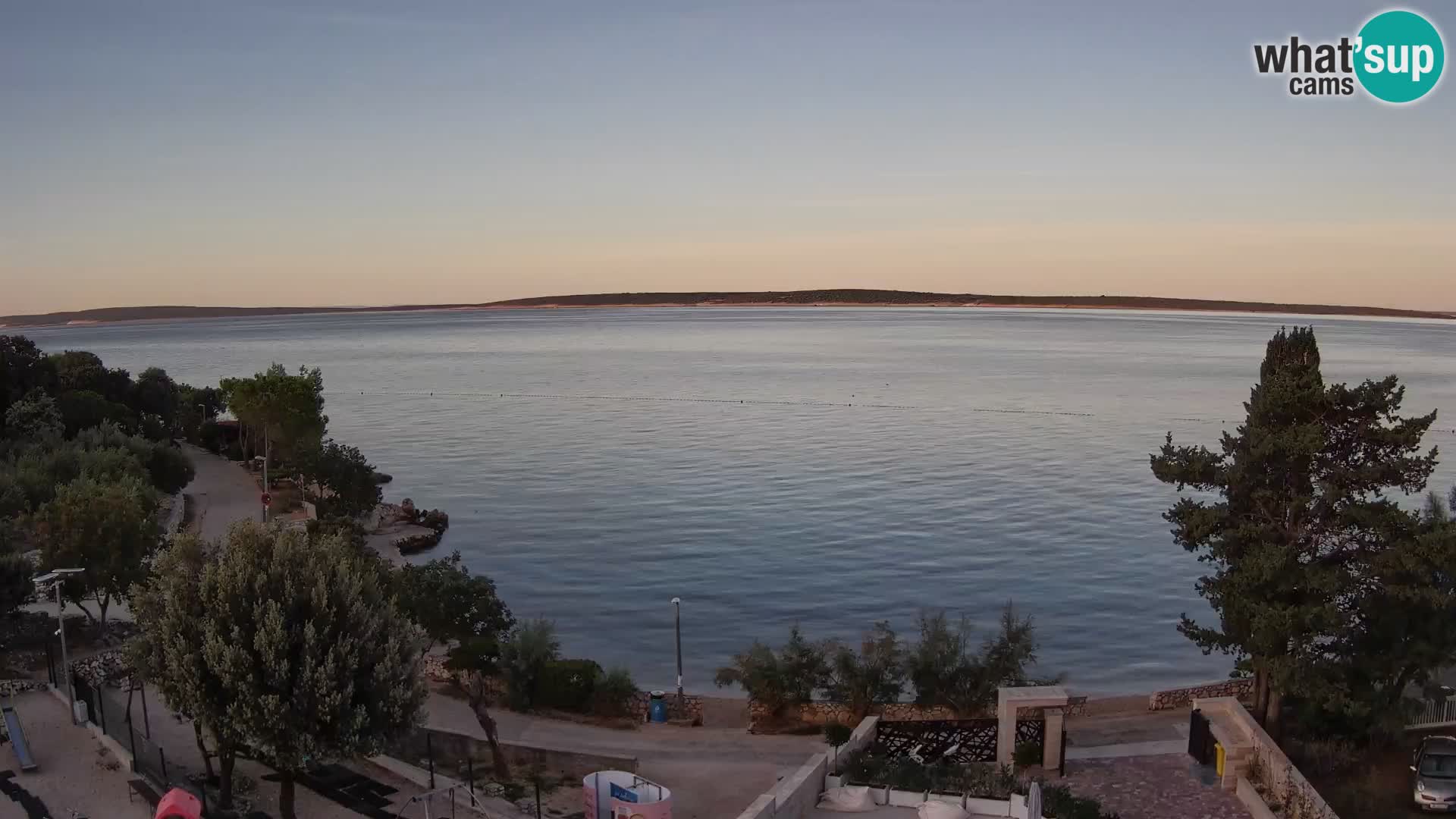 Webcam Plaža Male Mandre – Live View from Pag Island