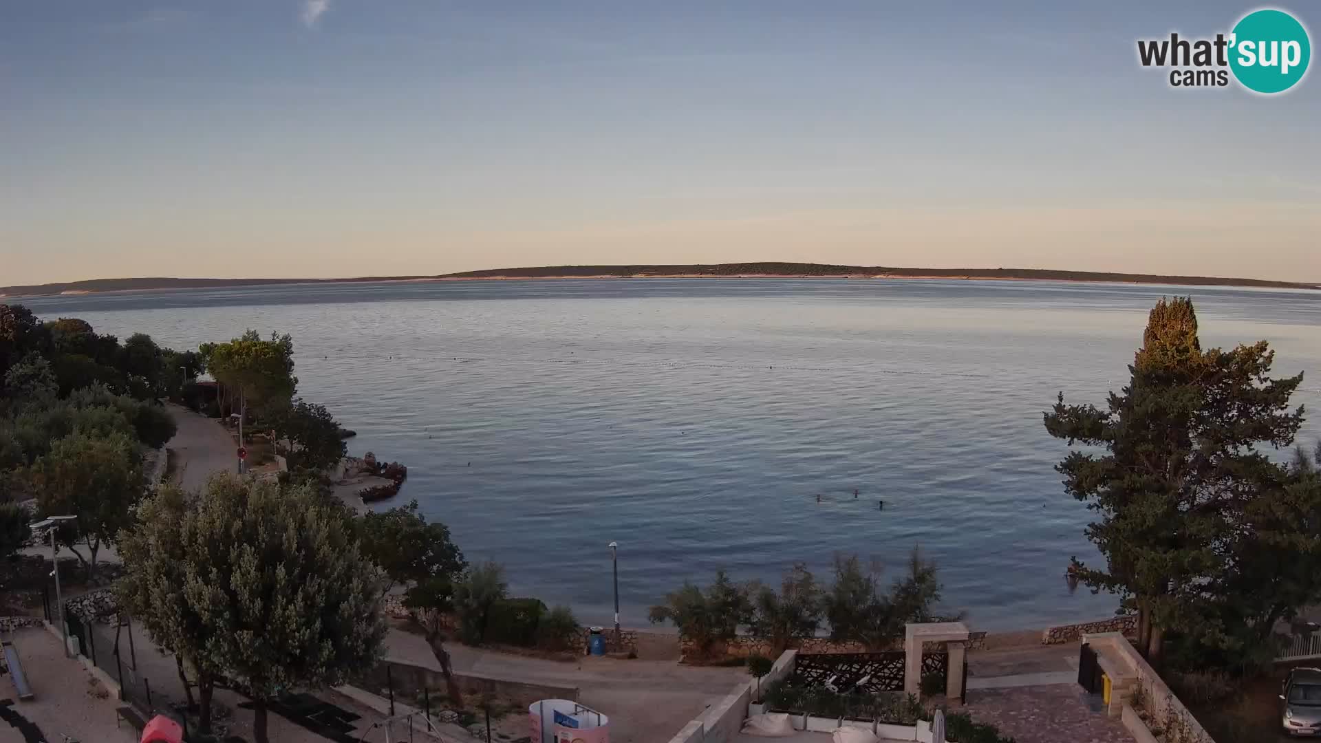 Webcam Plaža Male Mandre – Live View from Pag Island