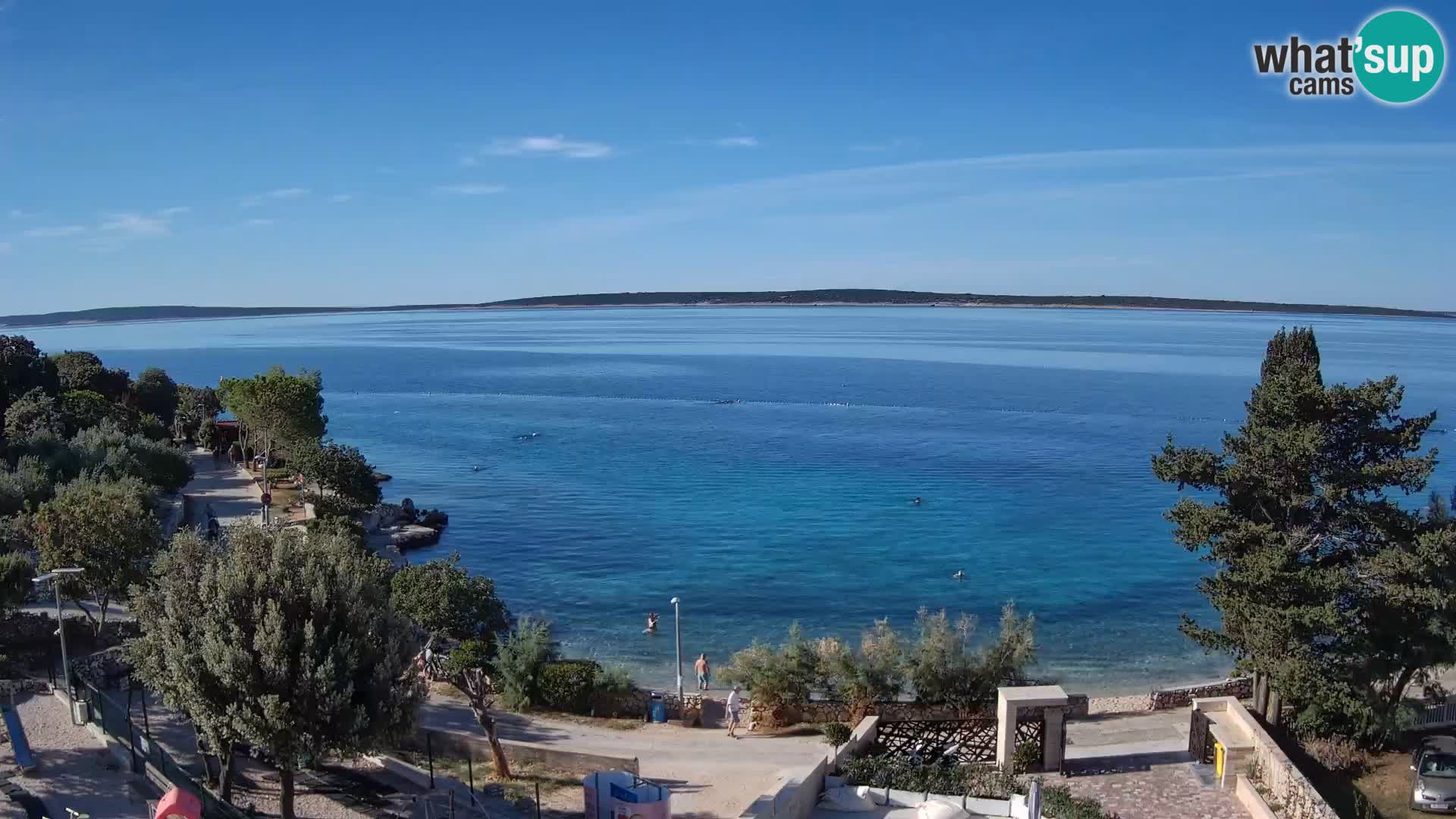 Webcam Plaža Male Mandre – Live View from Pag Island