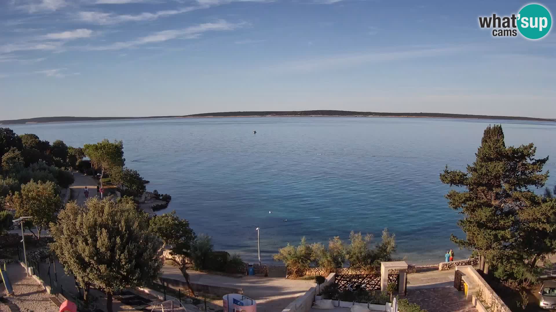 Webcam Plaža Male Mandre – Live View from Pag Island