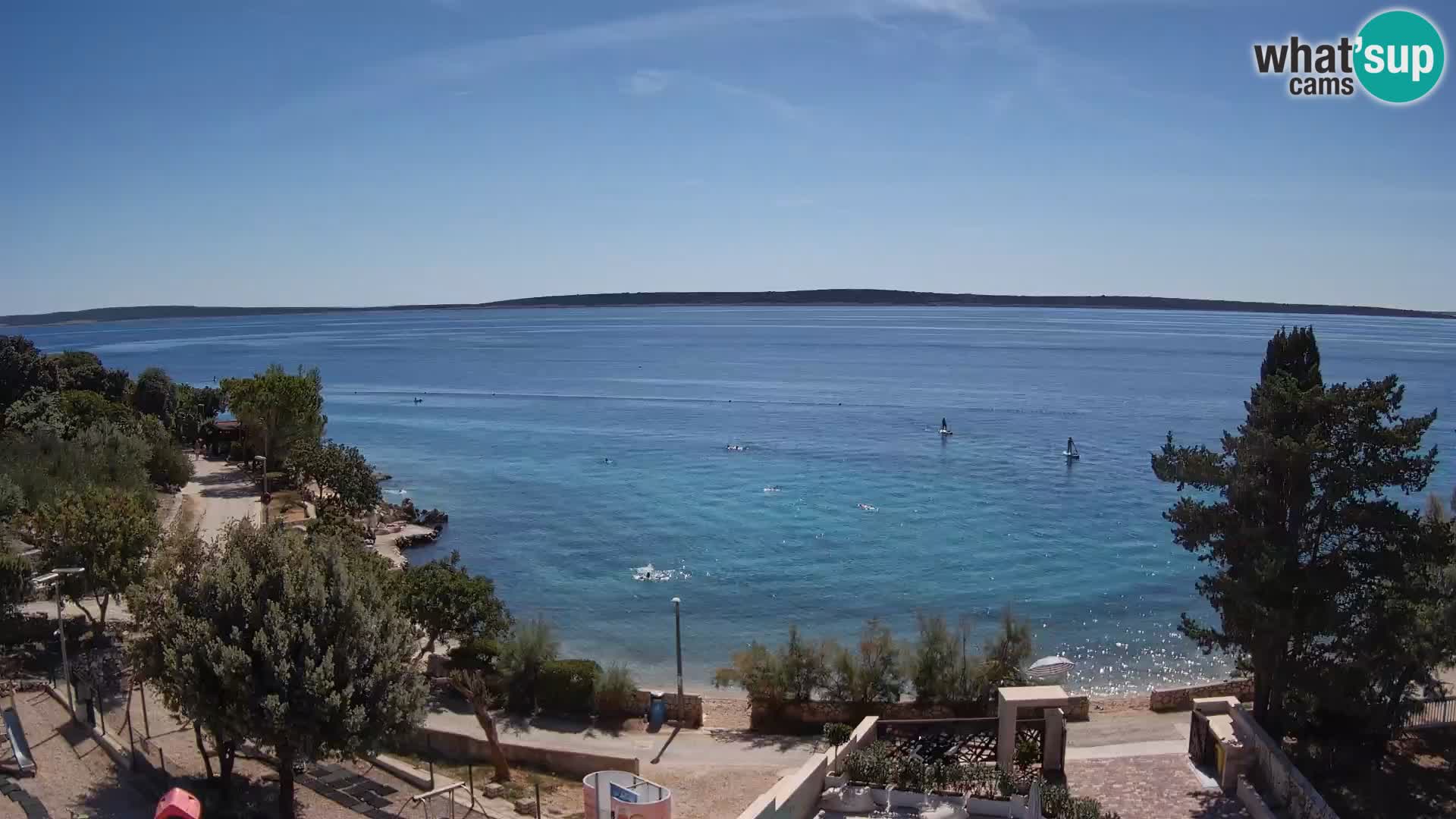 Webcam Plaža Male Mandre – Live View from Pag Island