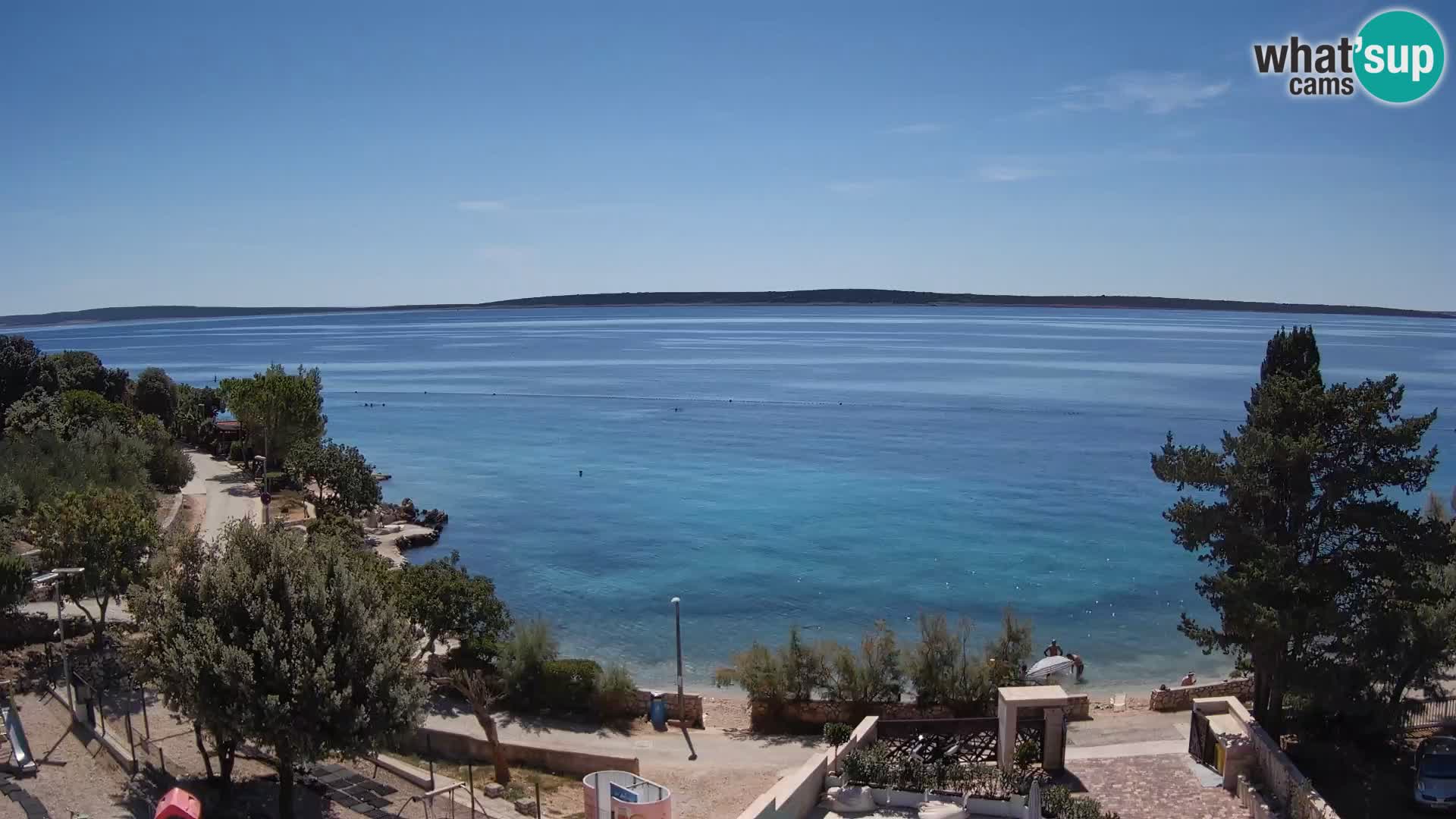 Webcam Plaža Male Mandre – Live View from Pag Island