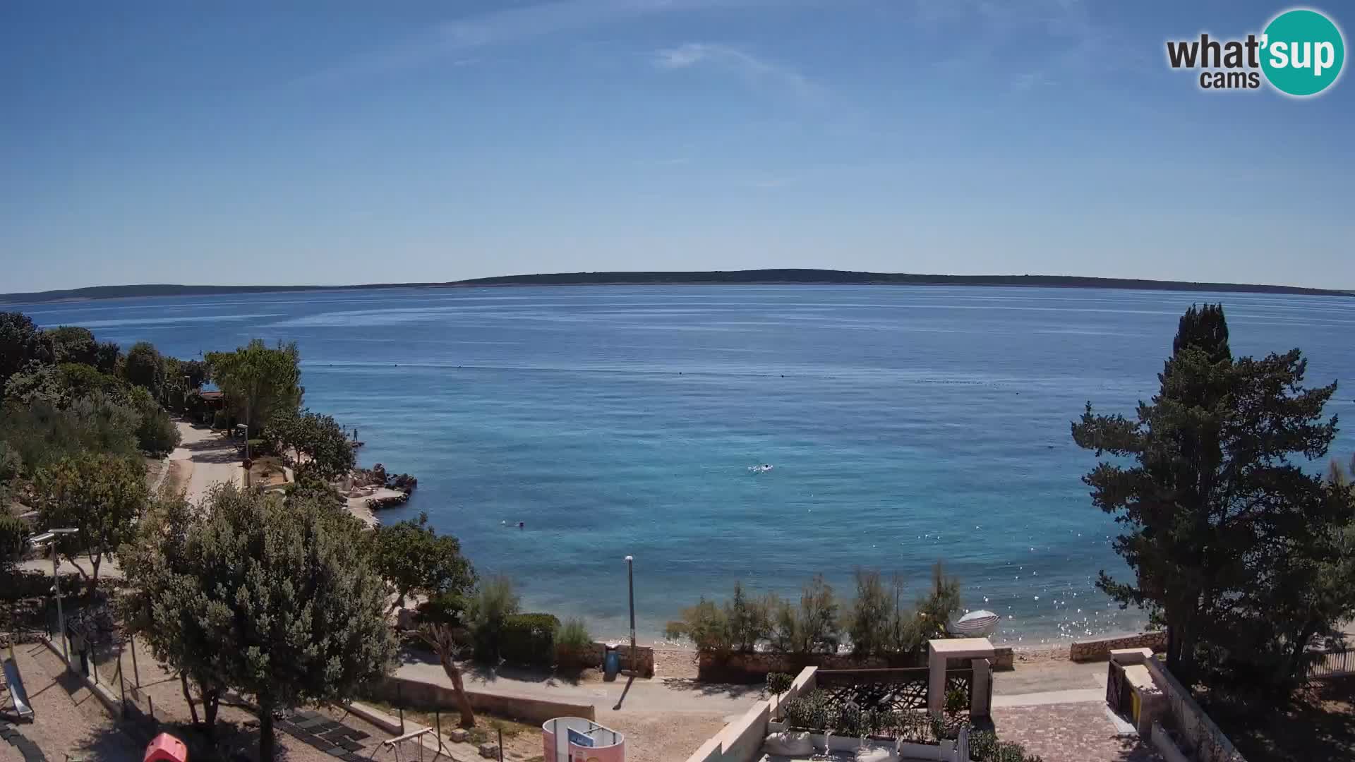 Webcam Plaža Male Mandre – Live View from Pag Island