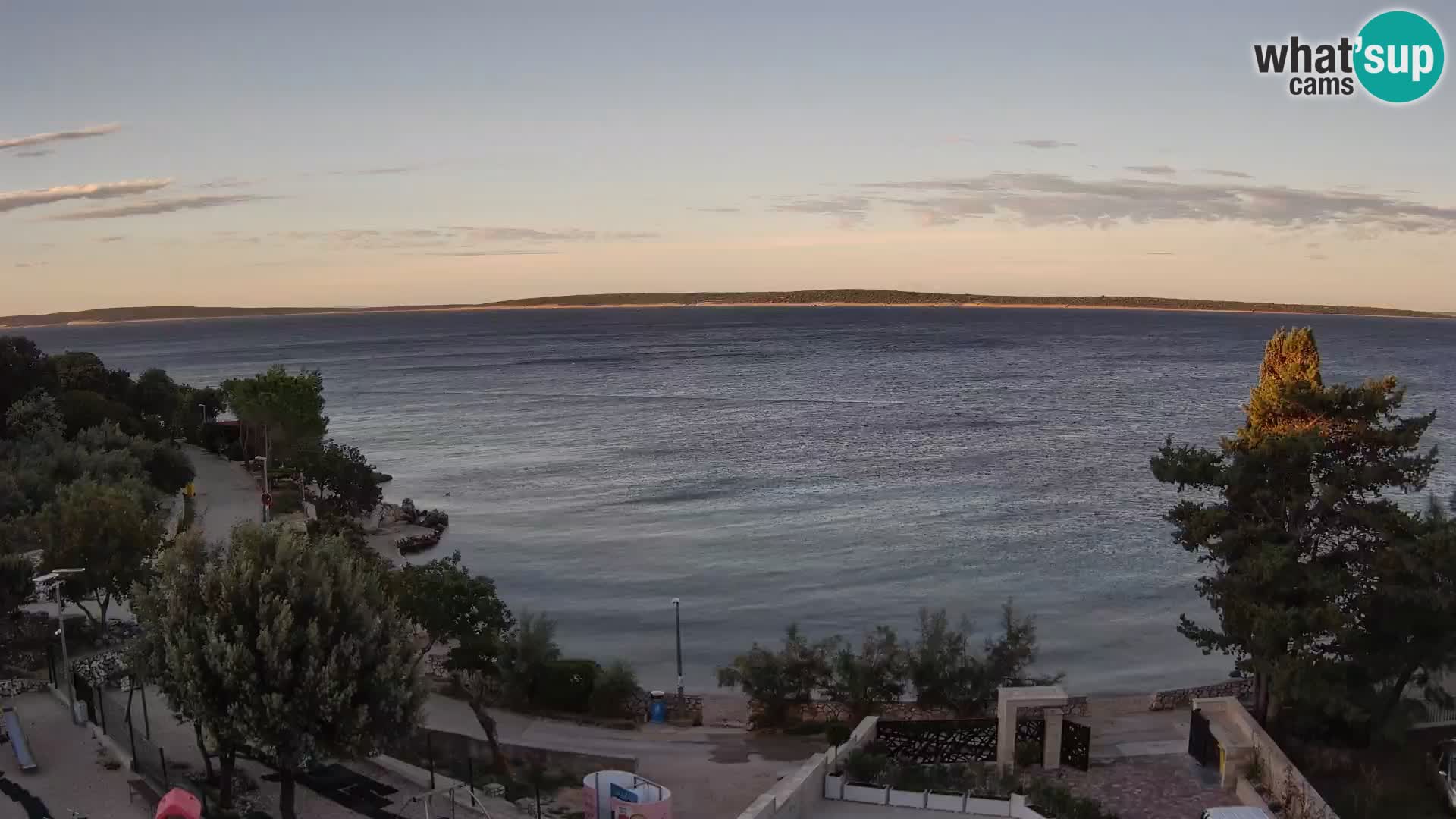 Webcam Plaža Male Mandre – Diretta dalla spiaggia sull’isola di Pag