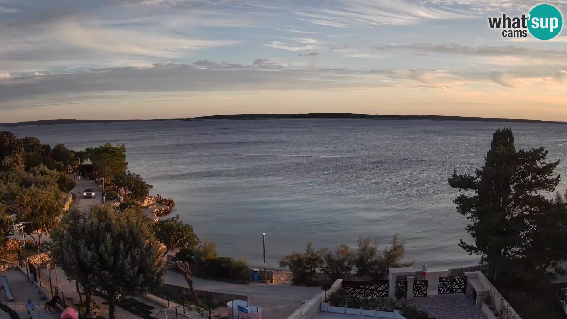 Webcam Plage Male Mandre – Vue en direct depuis l’île de Pag