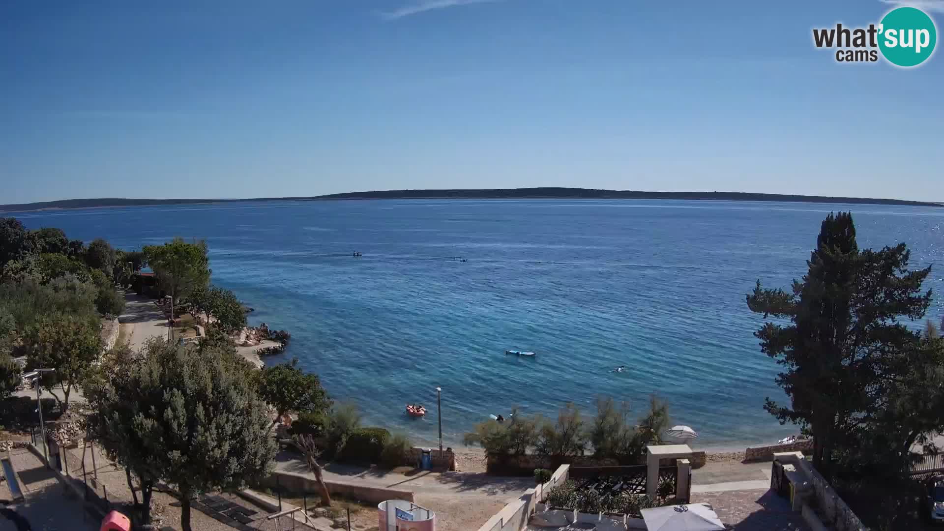 Webcam Plaža Male Mandre – Live View from Pag Island