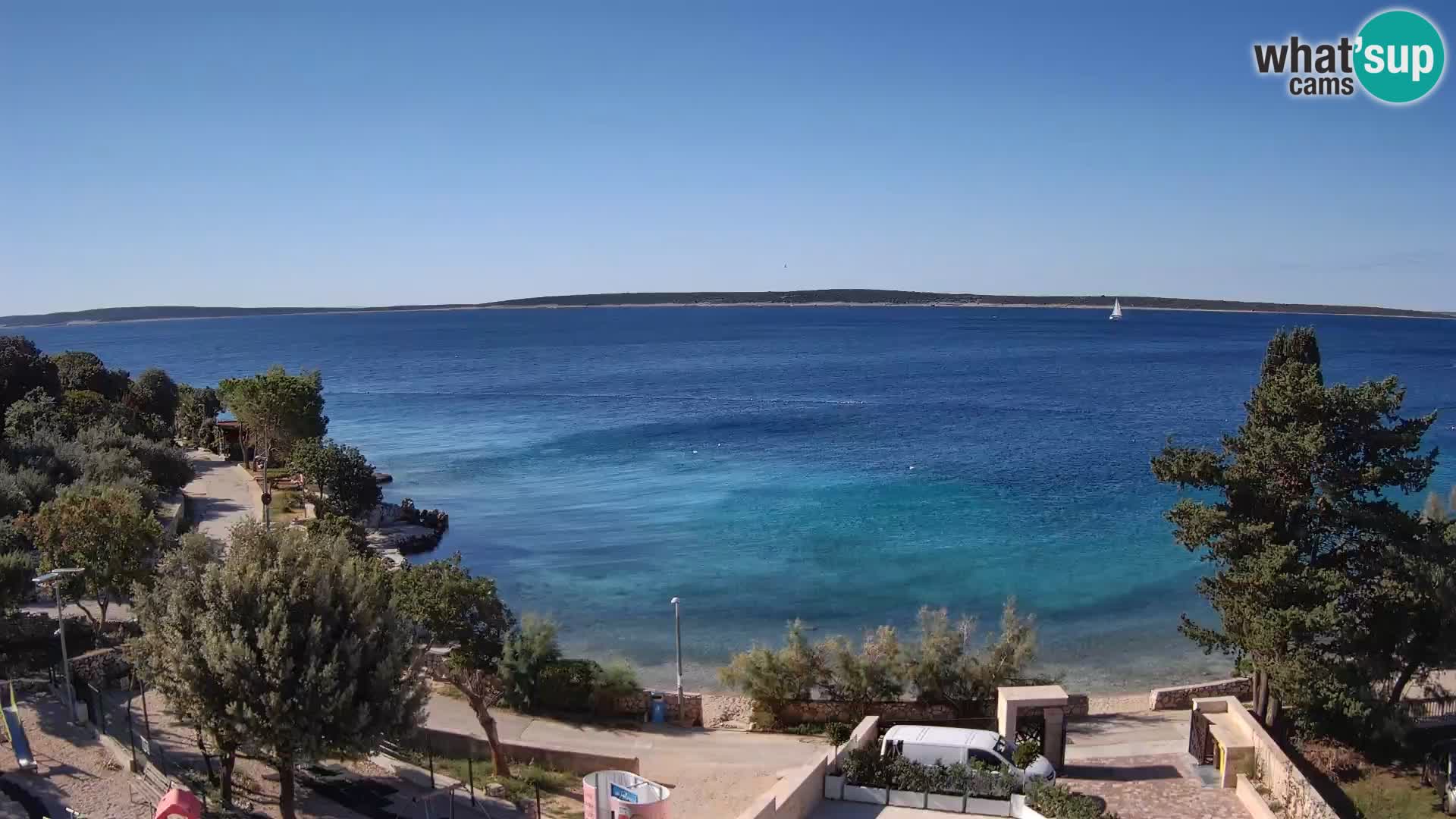 Webcam Playa Male Mandre en directo – Isla de Pag
