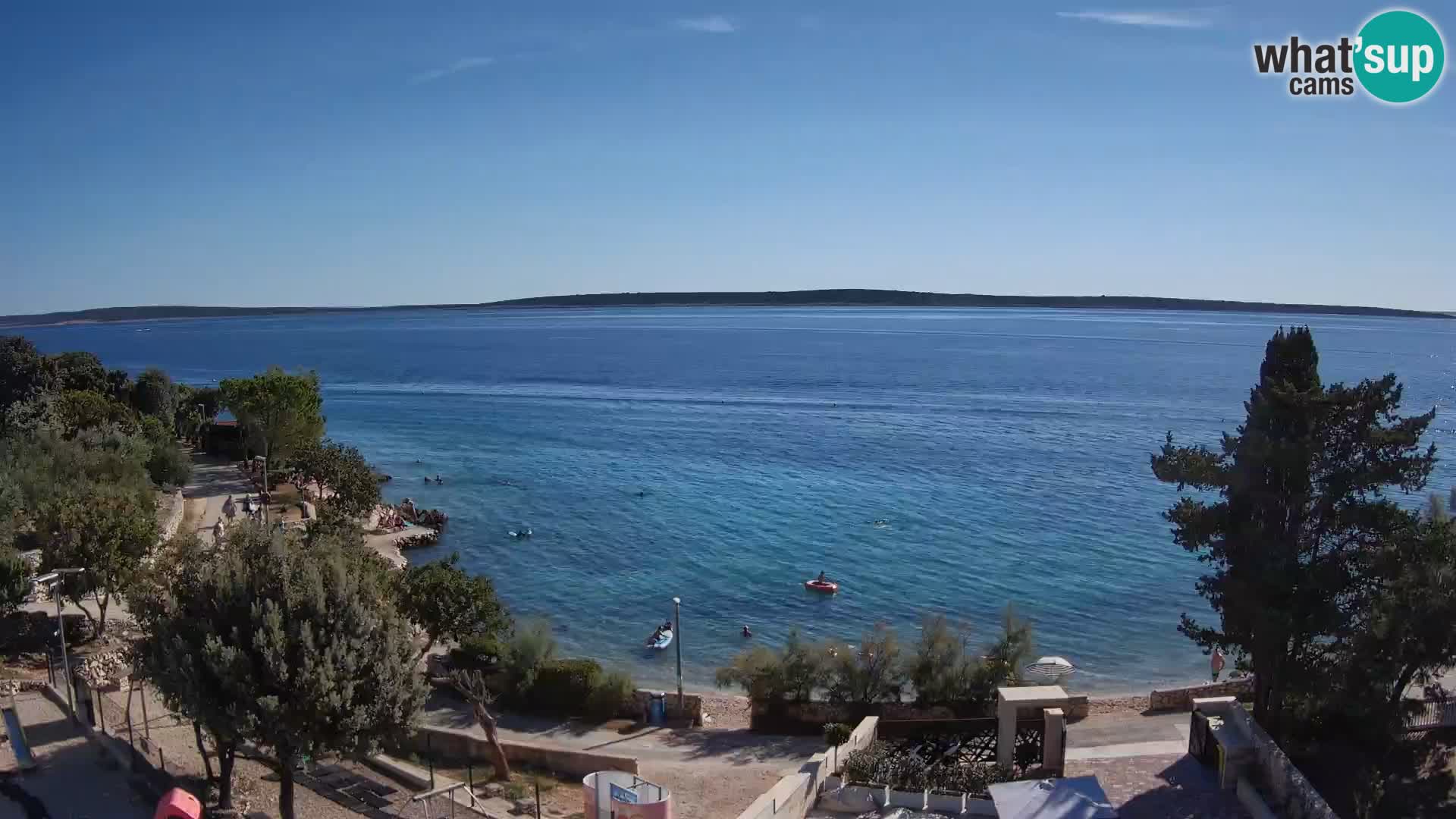 Webcam Plaža Male Mandre – Live View from Pag Island
