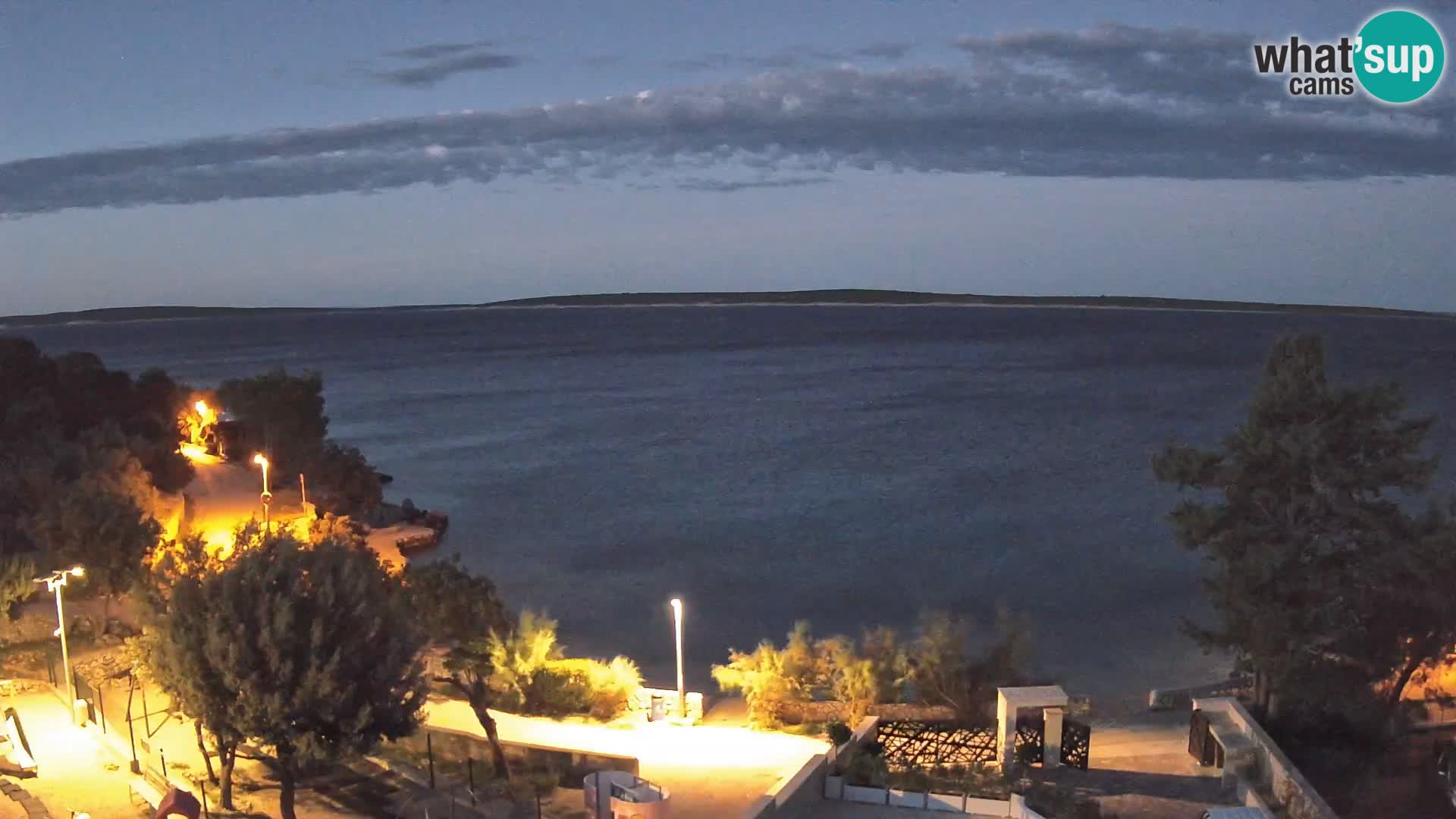 Webcam Strand Male Mandre – Liveblick von der Insel Pag