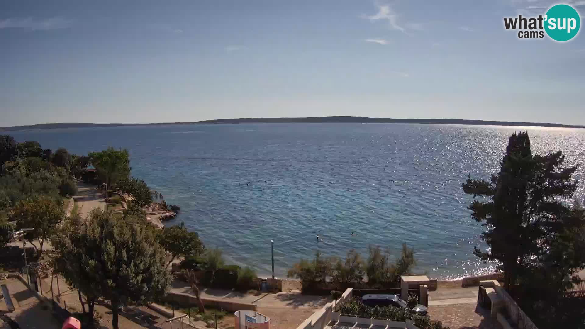 Webcam Plaža Male Mandre – Diretta dalla spiaggia sull’isola di Pag