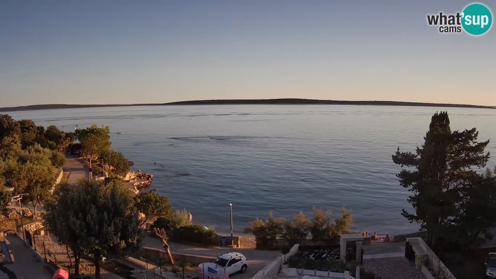 Webcam Plaža Male Mandre – Diretta dalla spiaggia sull’isola di Pag