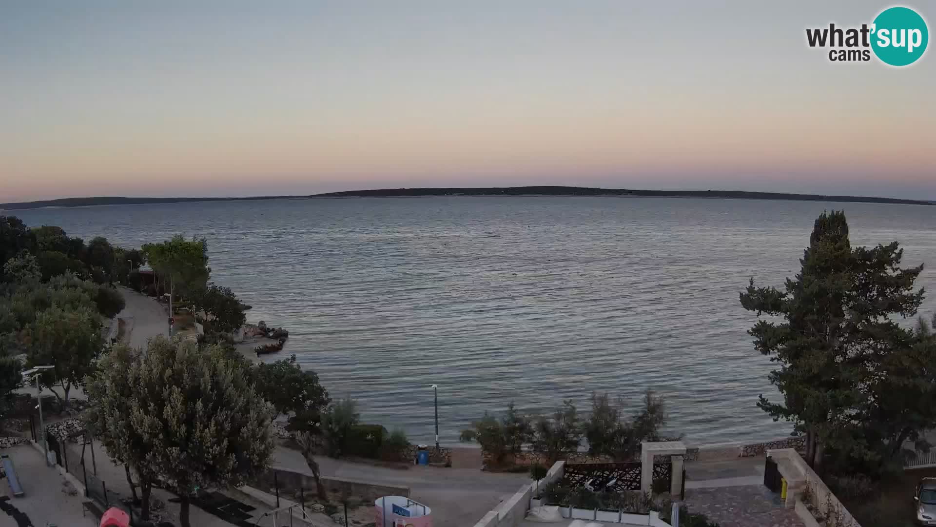 Webcam Strand Male Mandre – Liveblick von der Insel Pag
