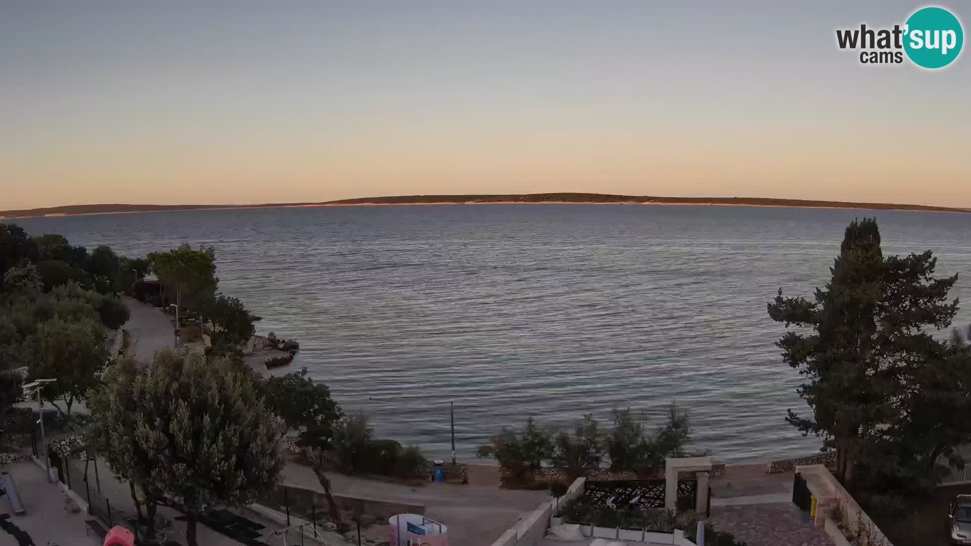 Webcam Strand Male Mandre – Liveblick von der Insel Pag